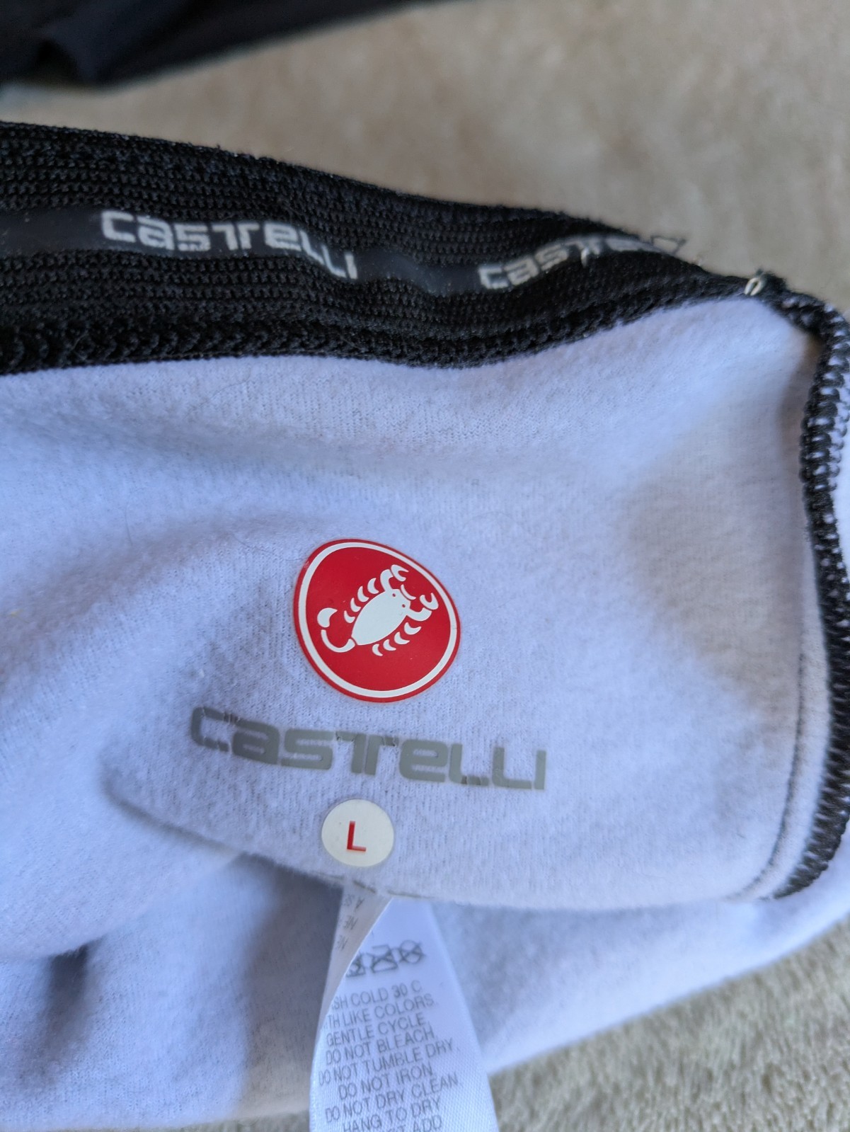 CASTELLI Cycling Leg Warmers Adult L Black Red White Blue