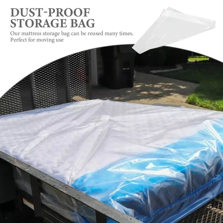 Mattress Bag For Moving and Storage Extra Thick Protection 5 Mil. Heavy Duty
