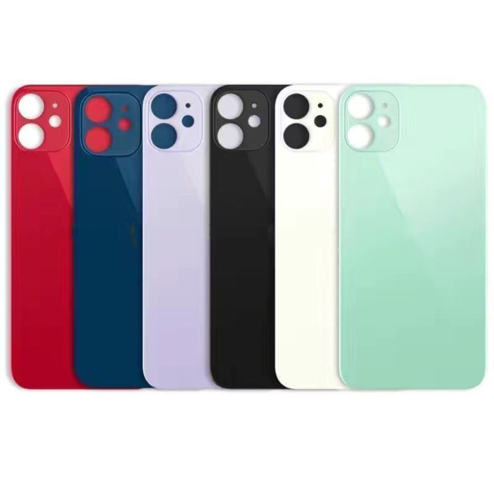 Back Glass replacement Big hole For iPhone 11 12 13 14 15 16 XR X Rear Cover Lot