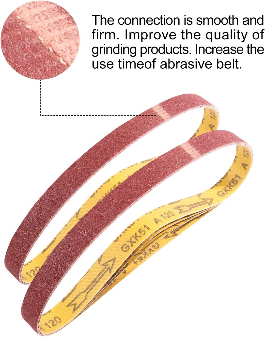 18PCS 1x42 inch AO Sanding Belts Belt Sander 60 80 120 150 240 400 Grit Assorted