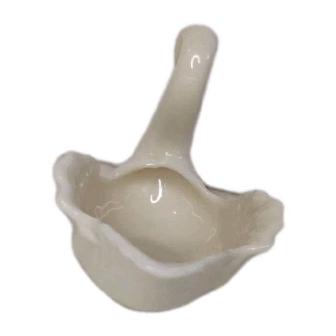 Lenox Swan Trinket Dish Figurine Ivory Porcelain Wedding Decor Small 2"