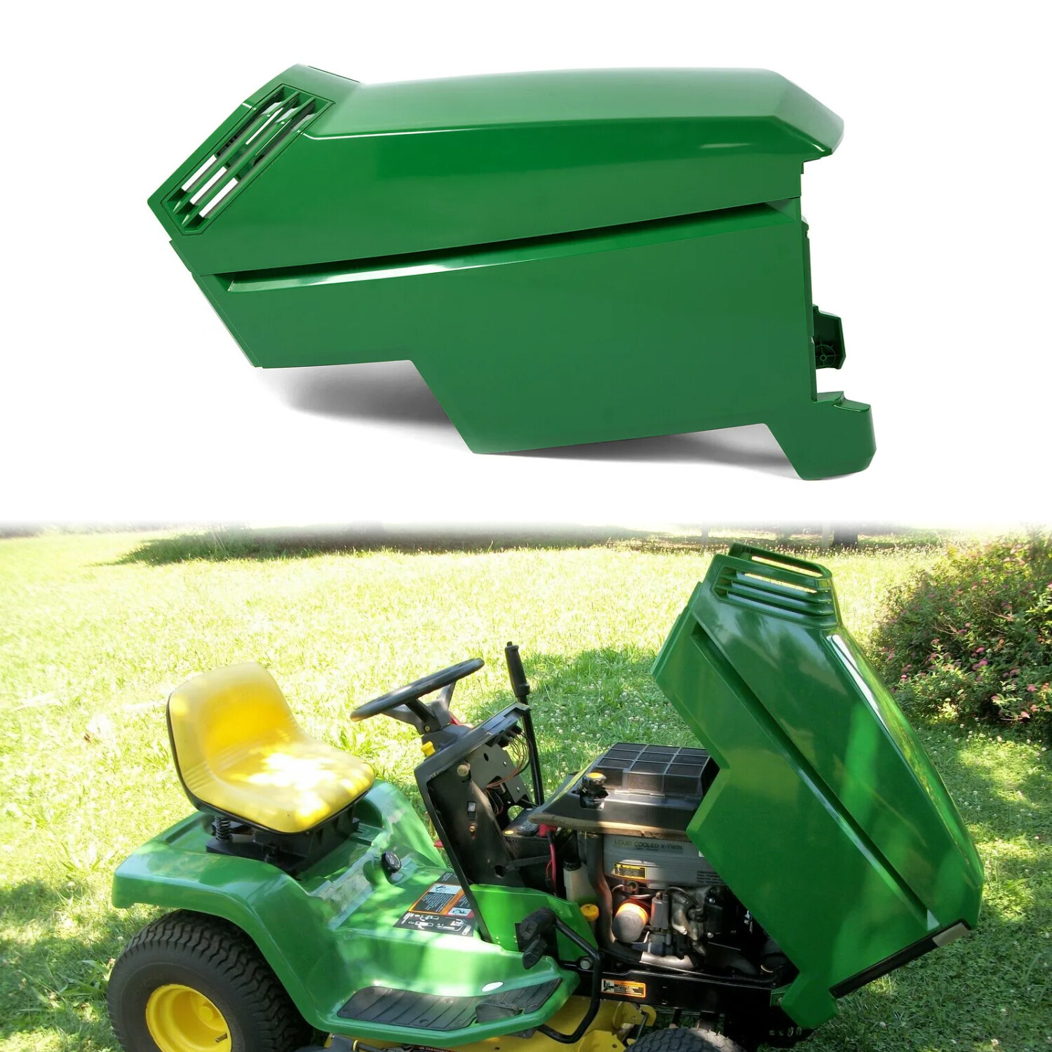 Upper &Lower Hood For John Deere LX172 LX173 LX176 Replace for AM132526 AM117724