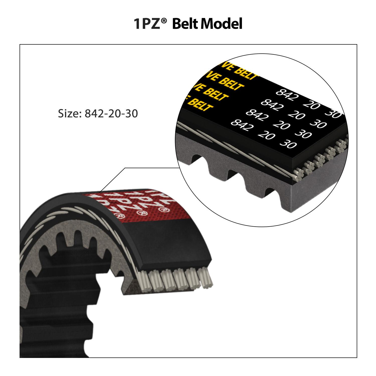 2 CVT Drive Belt 842-20-30 Made W/ KEVLAR GY6 125cc 150cc 152QMI 157QMJ Scooters