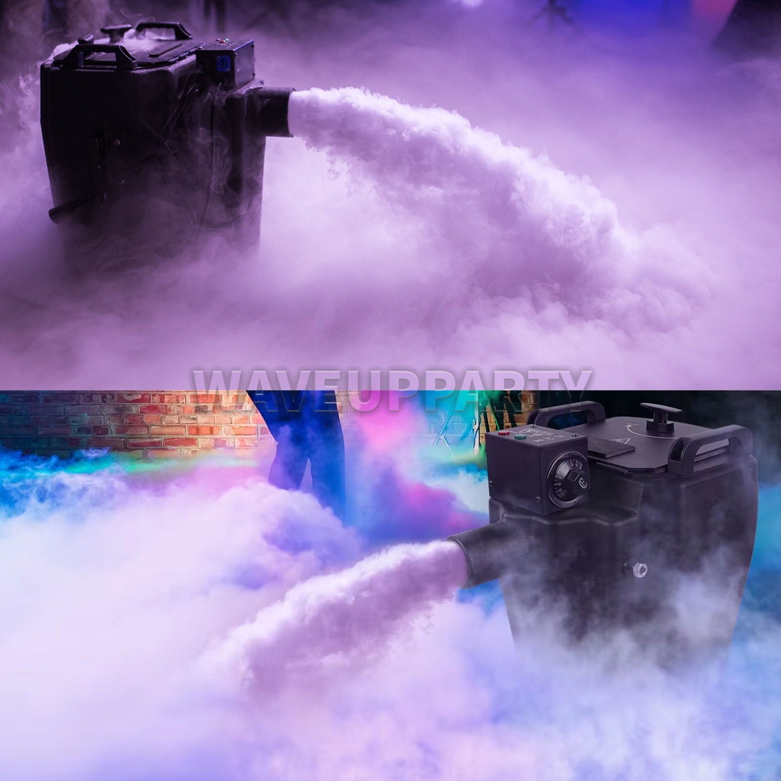 PAIDUN 3500W Dry Ice Fog Machine Low Lying Cloud Smoke Effect Wedding Party Show