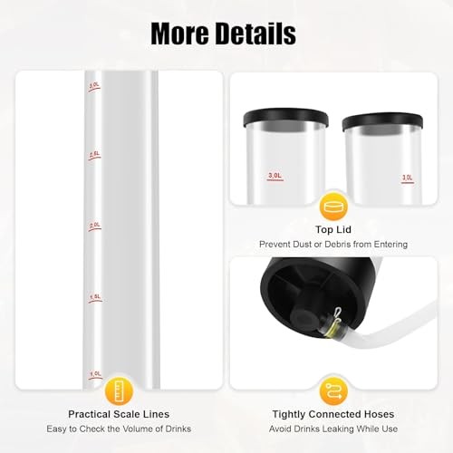 Dual Tank Double Drink Dispenser,Beverage Dispenser Backpack Beer liquid Shot