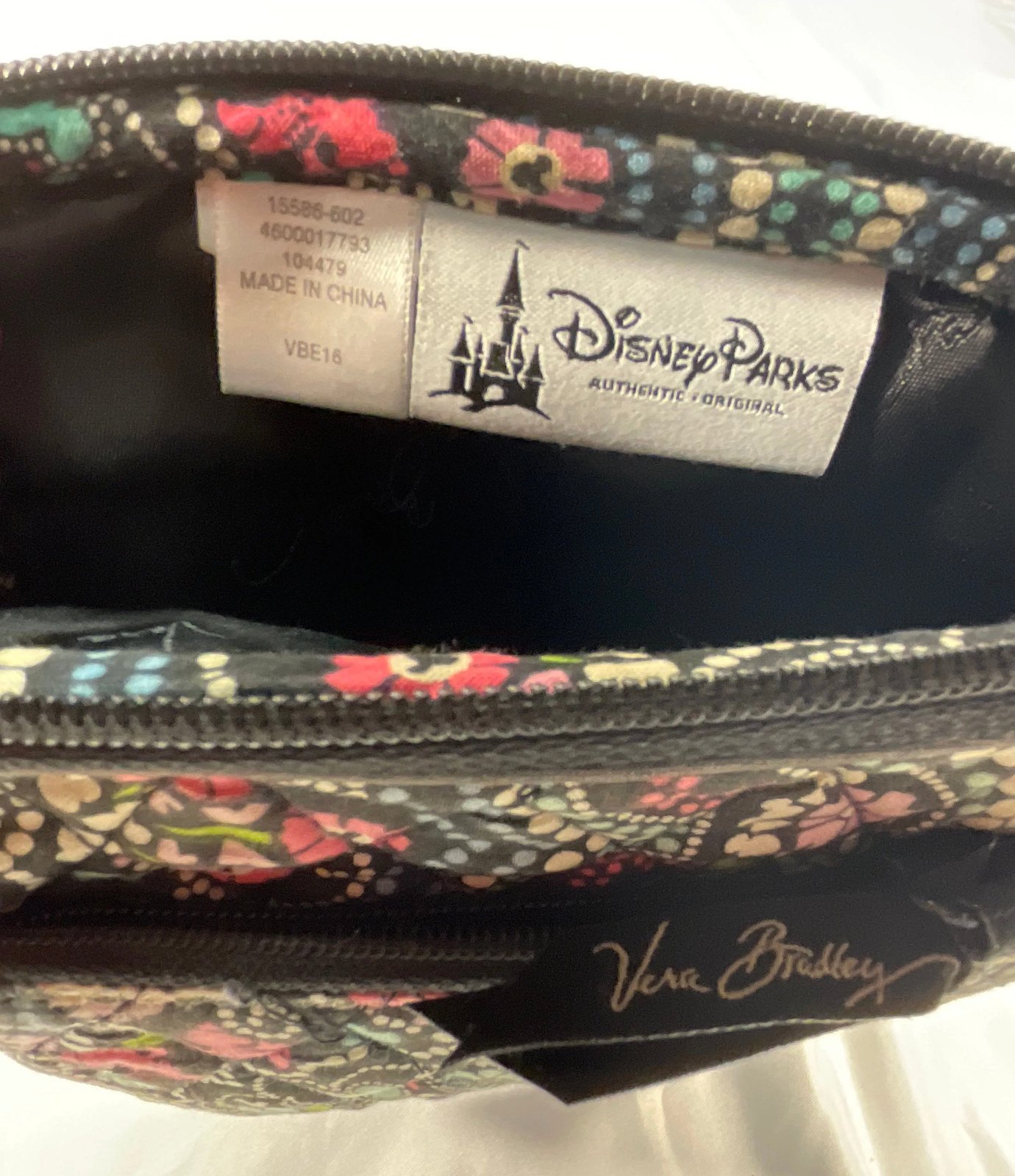 Vera Bradley Midnight with Mickey Disney Parks Authentic Original Crossbody Bag