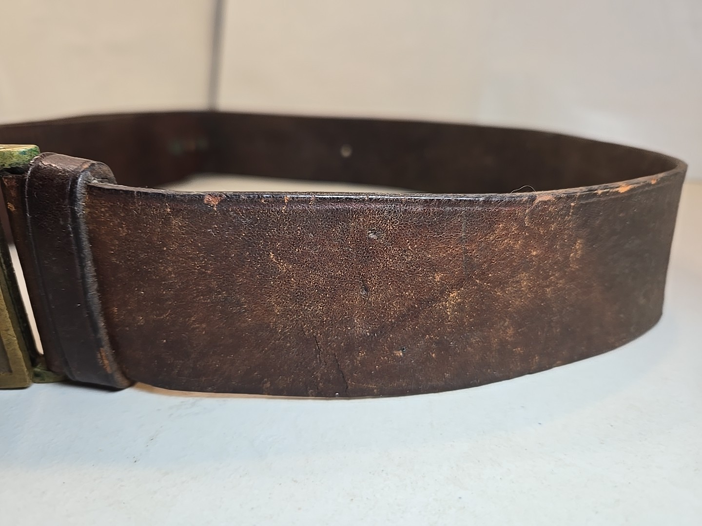 Indian Wars Army Model 1874 Leather Belt w/US Buckle-Rock Island Arsenal 11 Cav