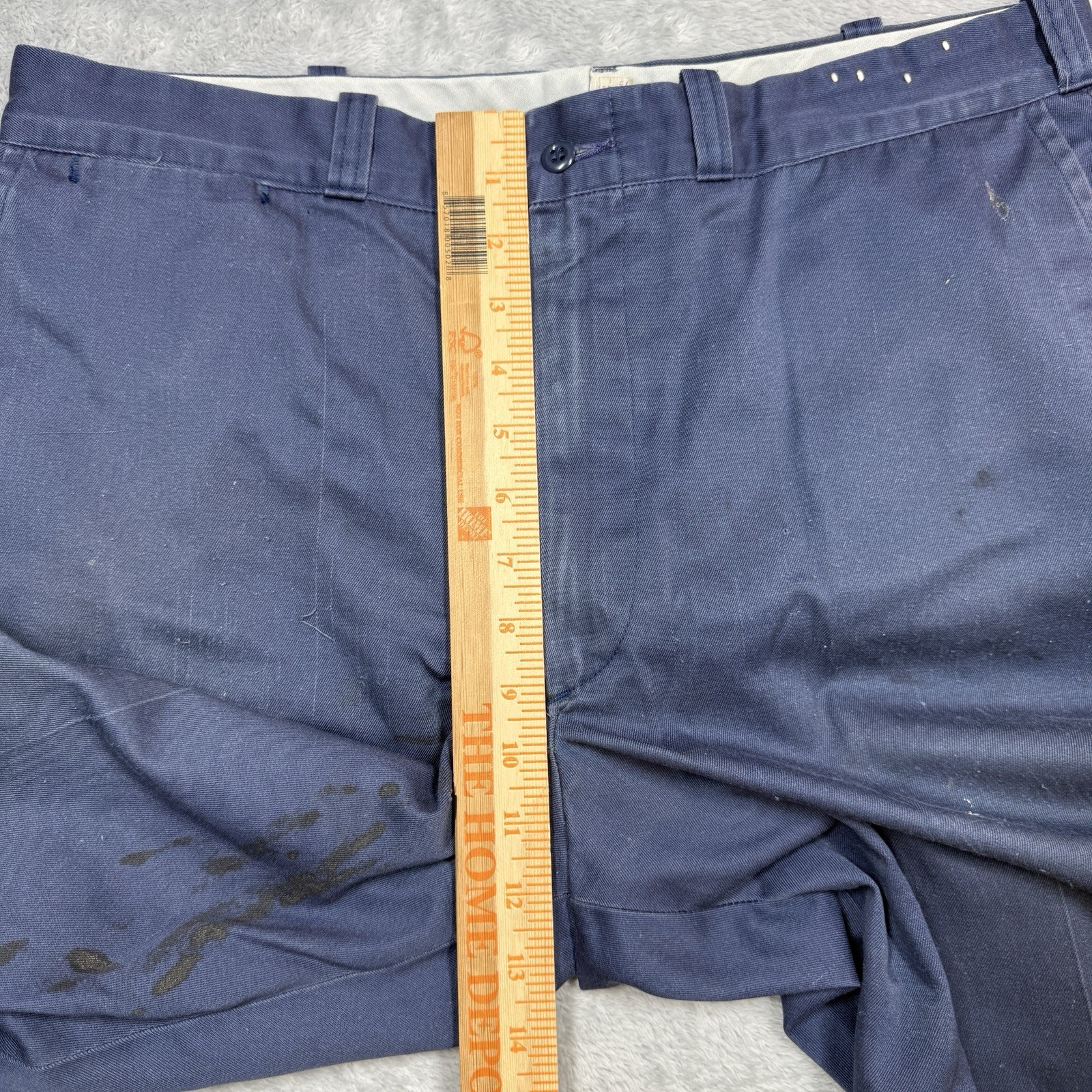 Vintage Lee Chetopa Twill Sanforized Pants Men Fits 34X28 Blue Thrashed Stained