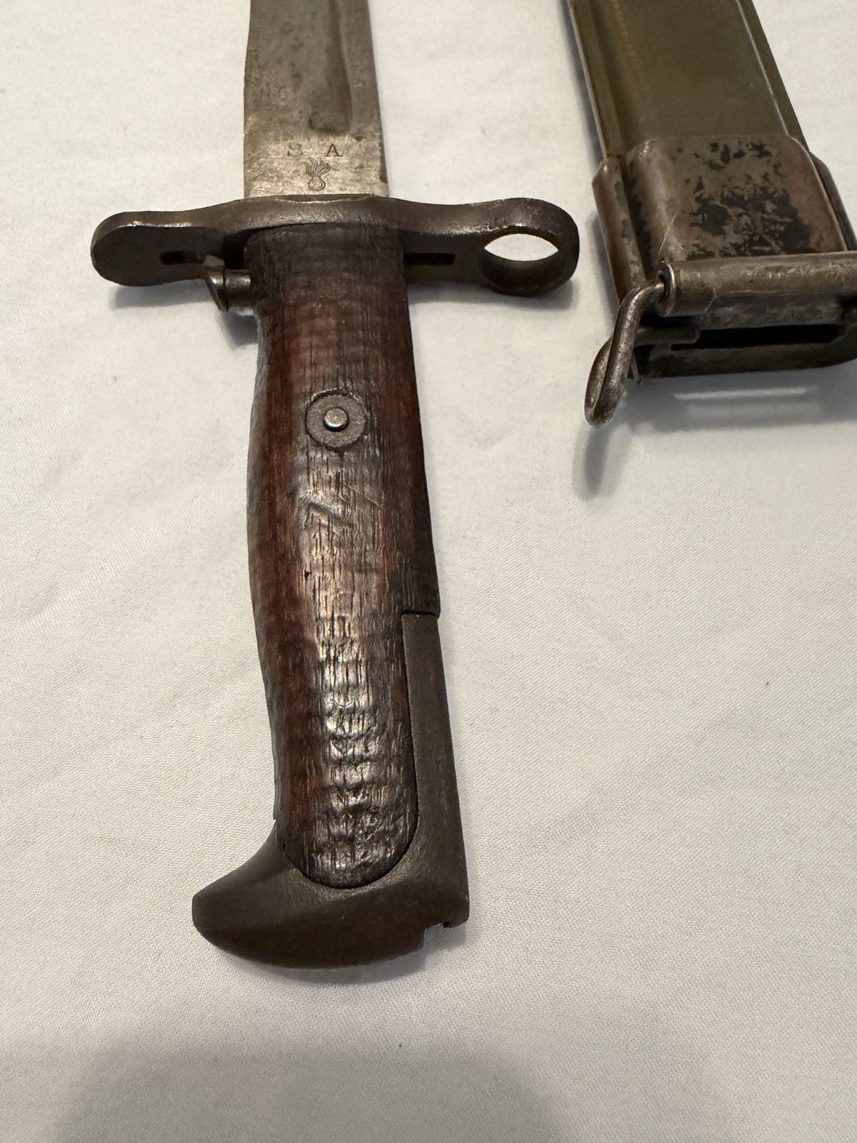 Original WWI WW1 US 1906 Springfield Armory Bayonet & Scabbard