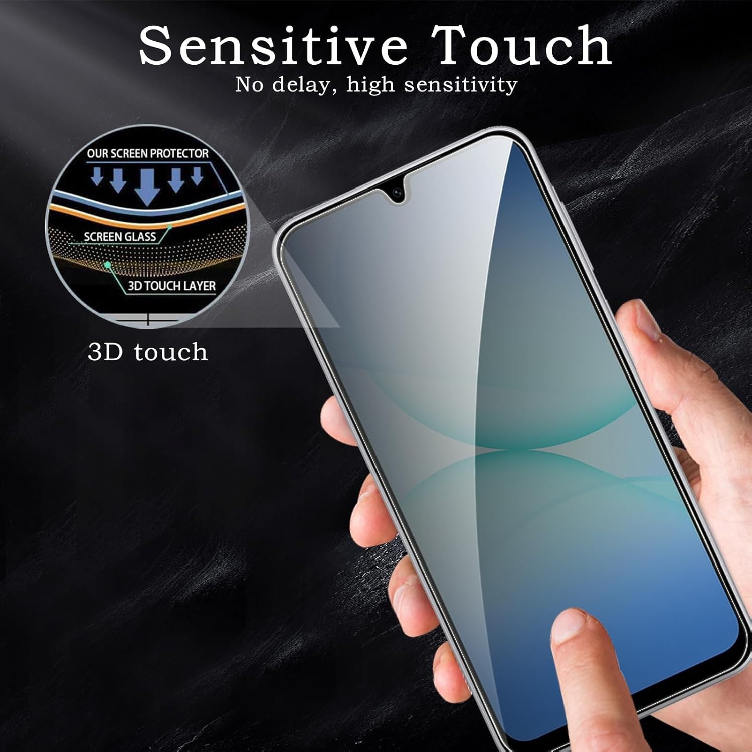 3X Privacy Tempered Glass Screen Protector For Samsung Galaxy A17 A16 A15 A14 5G