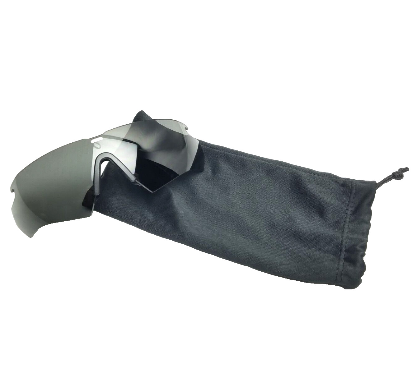 USGI Military ESS Crossbow Glasses 2.4mm Smoke Grey Replacement Lens Sleeve USED