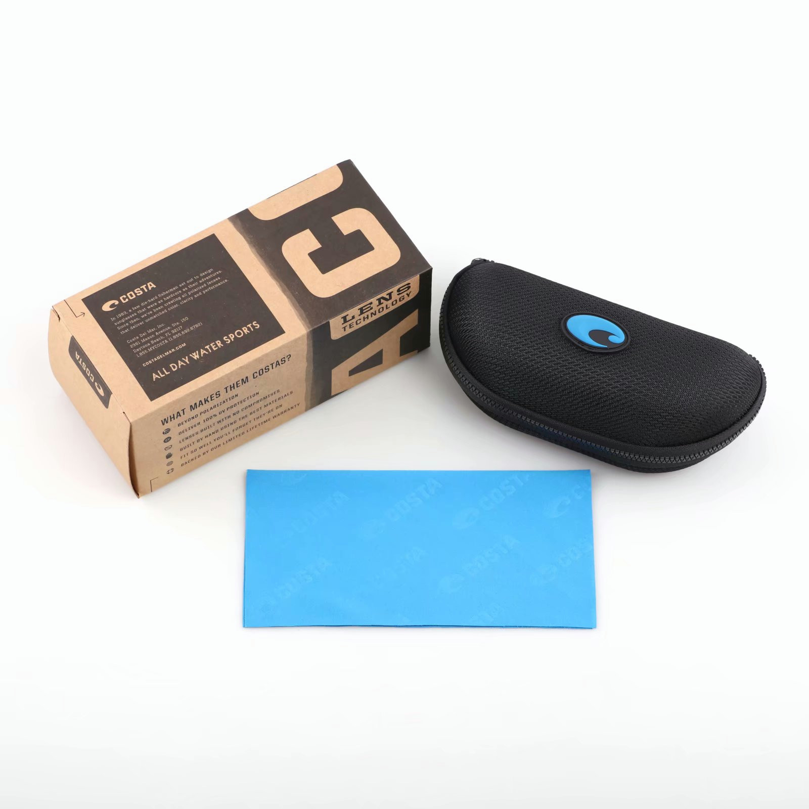 Costa Del Mar Rinconcito Leopard print black Frame/BLUE Polarized Lenses