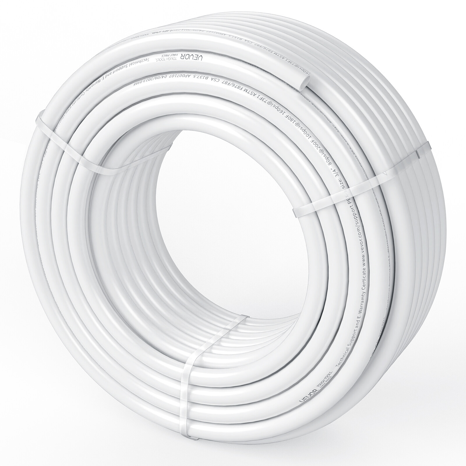 VEVOR 3/4” x 100ft White PEX-B Tubing/Pipe for Potable Water with Pipe Cutter