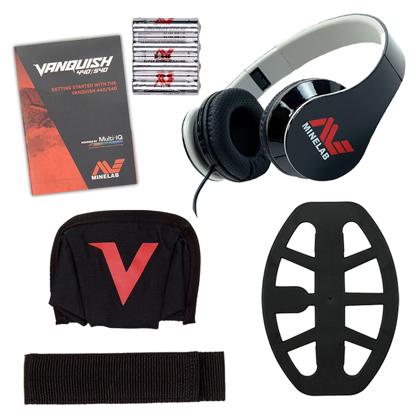 Minelab VANQUISH 440 Metal Detector with V10 10" x 7" Waterproof DD Coil