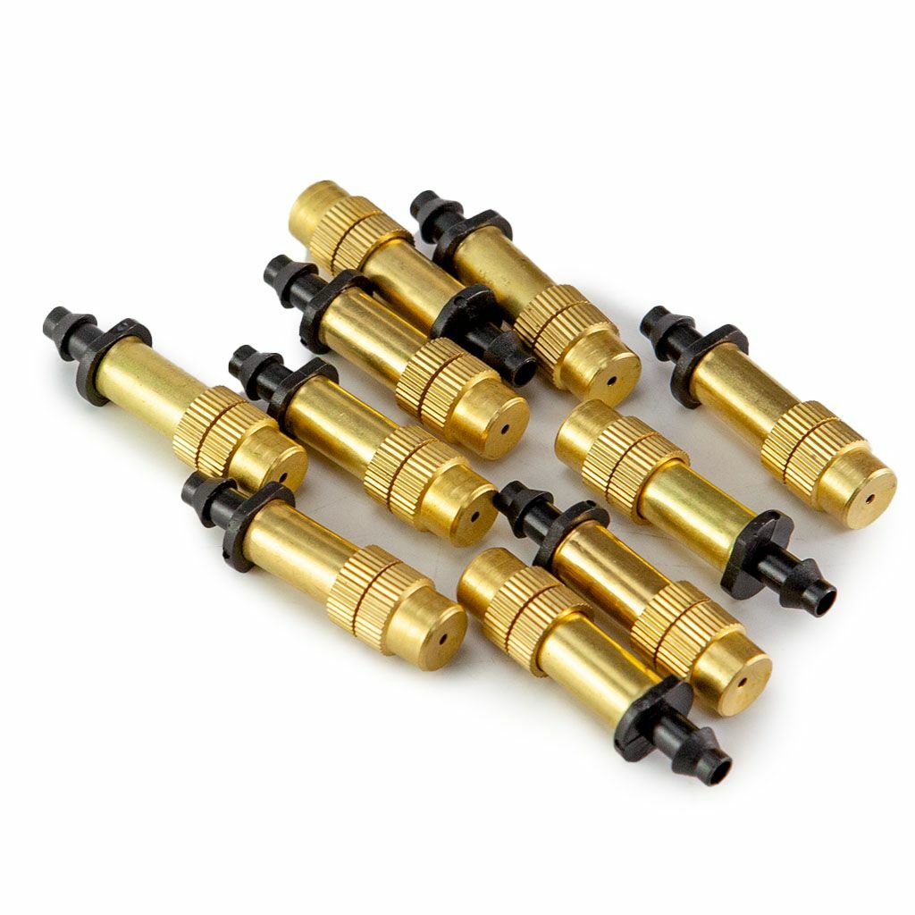 30X Adjustable Copper Spray Nozzle Garden Patio Water Mister Air Misting Cooling