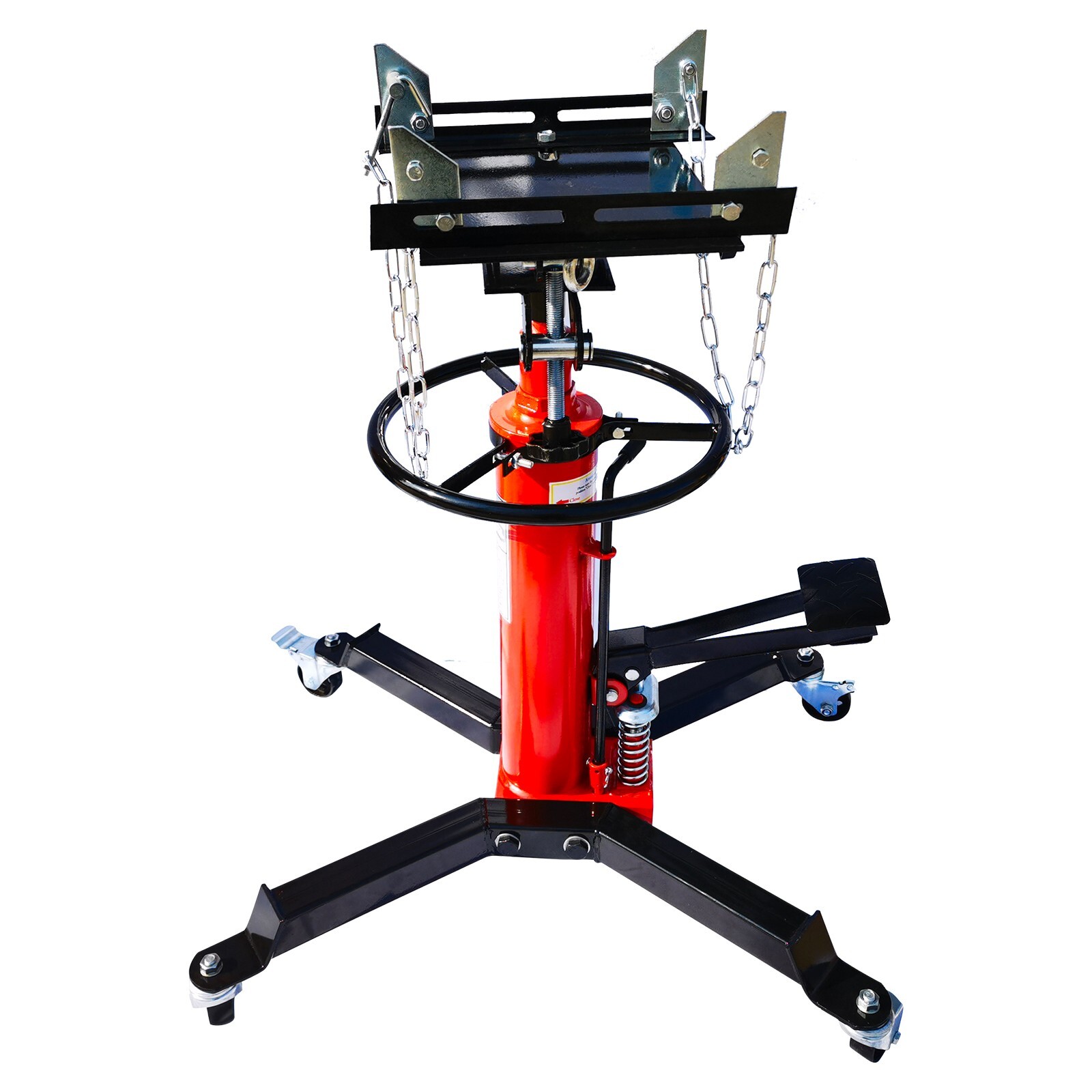 2 Stage Transmission Jack 2 Springs Load 1600lbs 360 Swivel Wheel W/ Brakes