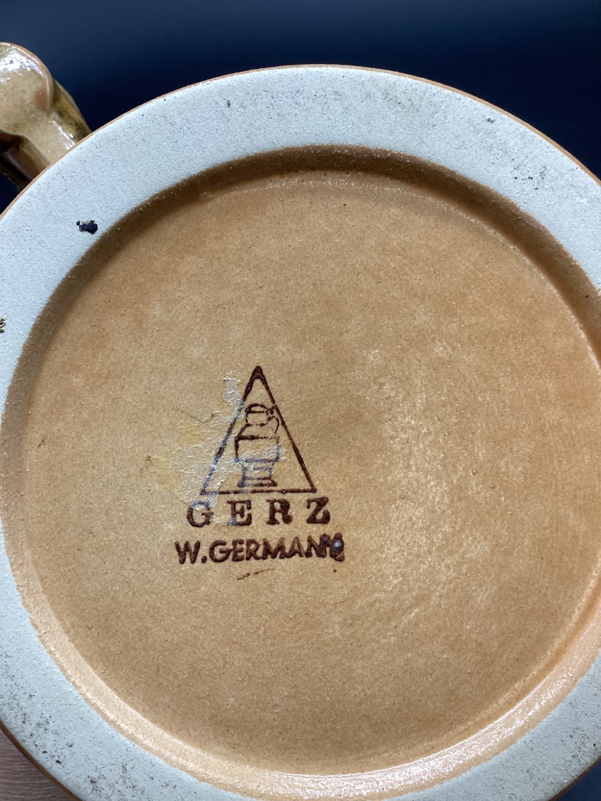 Vintage Gerz Stoneware W.Germany Beer Stein/Mug w/Men in Armor