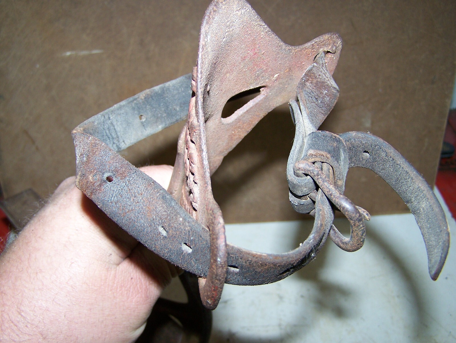 IZ MERRIAM Leg Type CORN CUTTER Cane Sorghum Primitive 1872 Whitewater WI WOW!