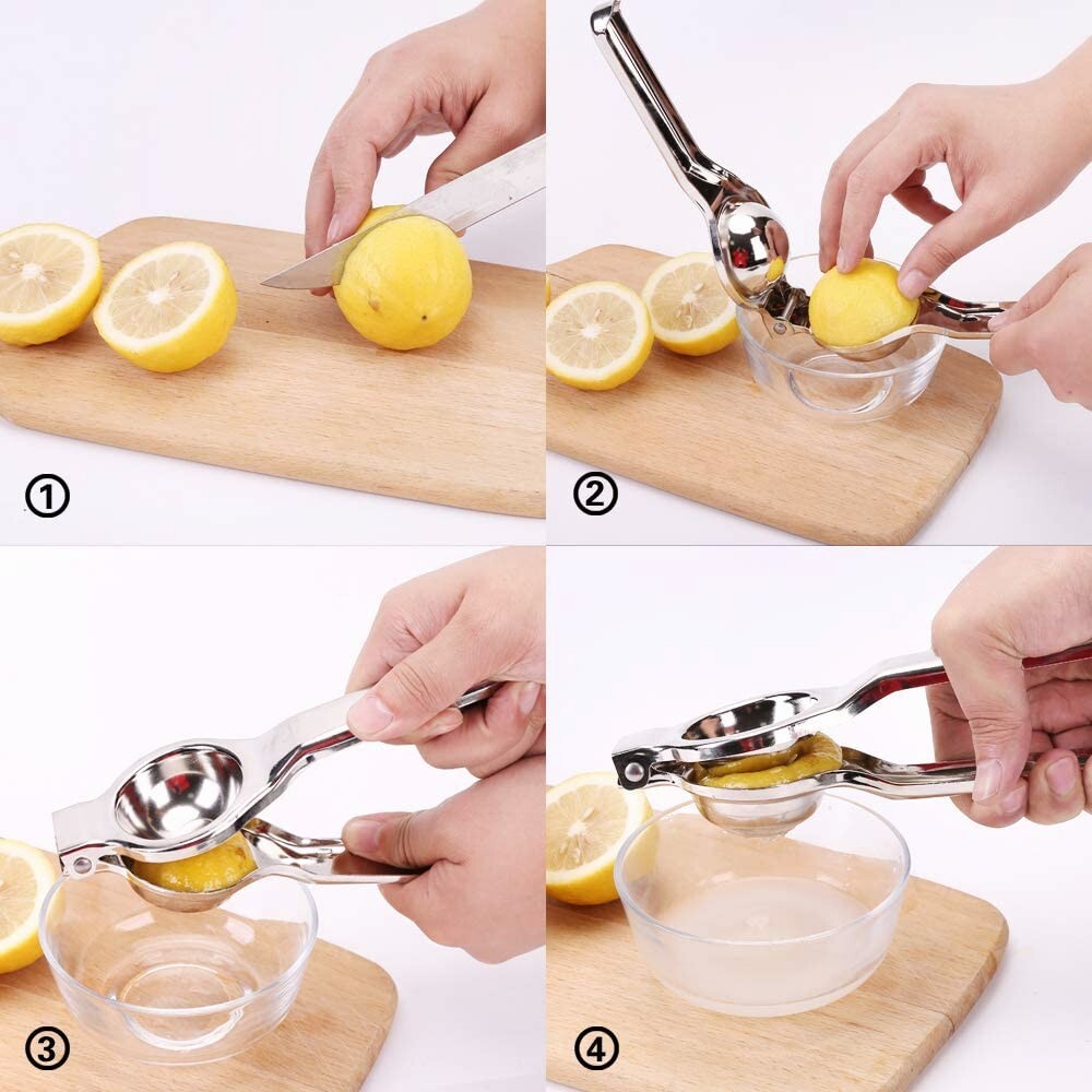 Stainless Steel Kitchen & Bar Lemon Orange Lime Squeezer Juicer Hand Press Tool