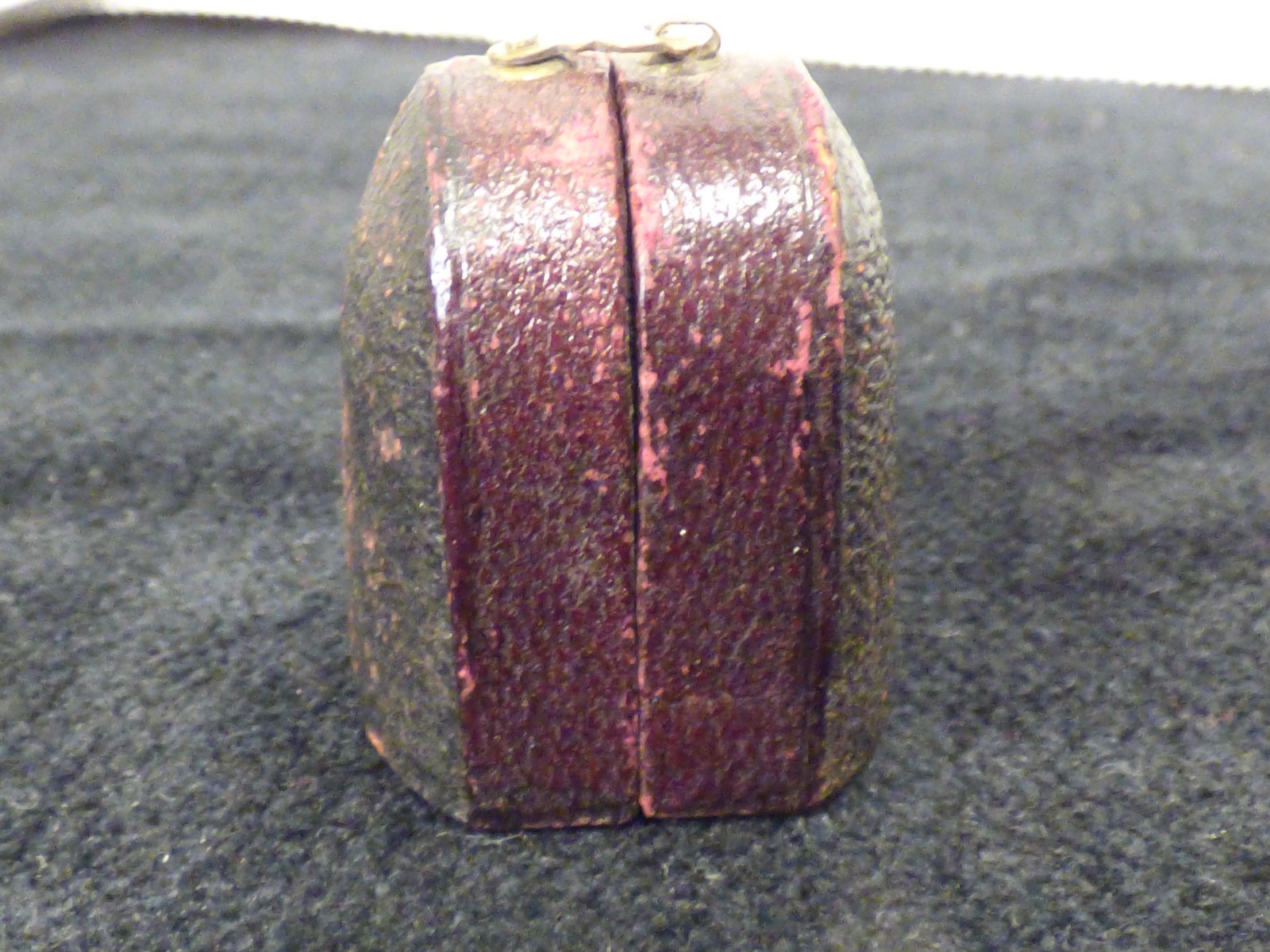 Antique Silver Thimble in Leather Case 1800s ? 10 CH Charles Horner