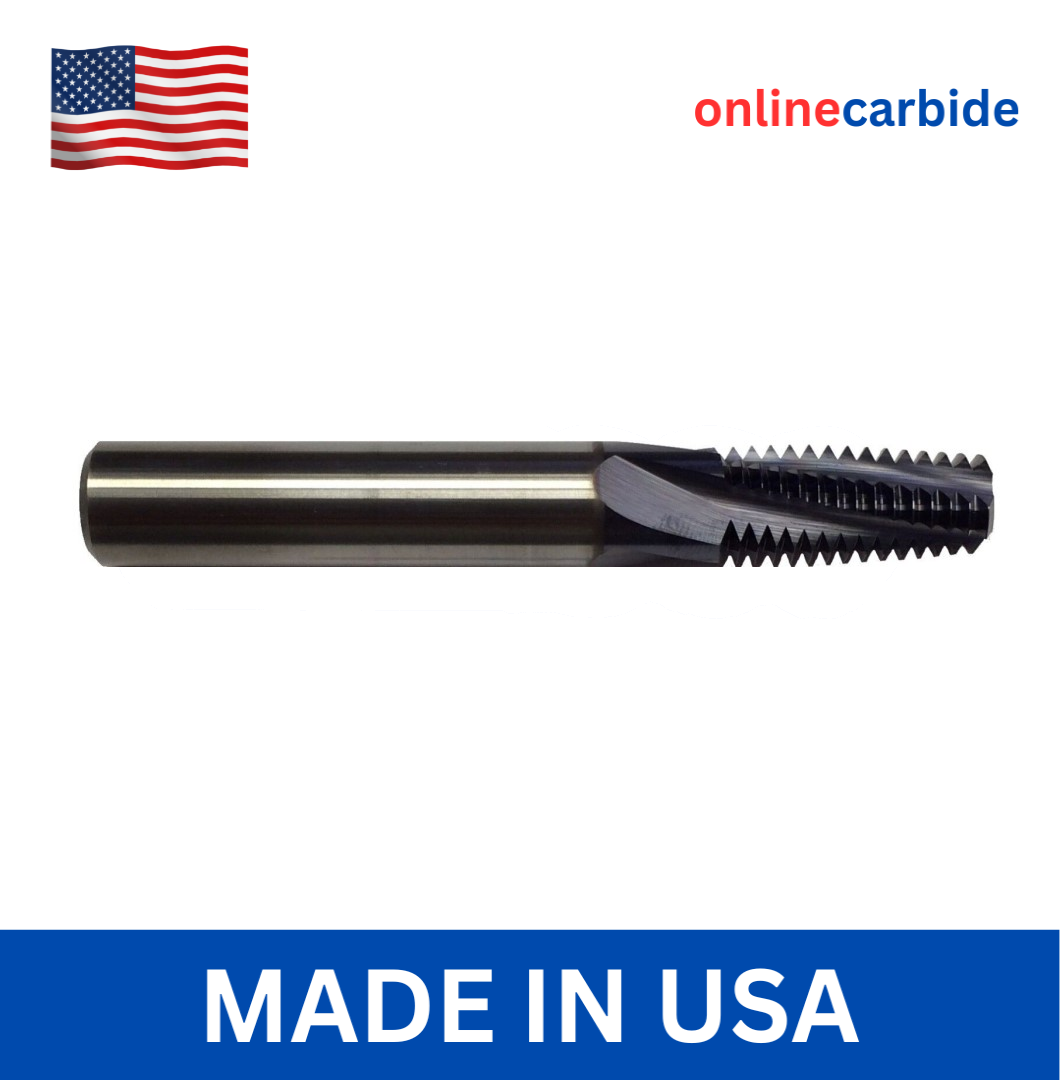 1/4"-18NPT CARBIDE THREAD MILL - TiALN COATED