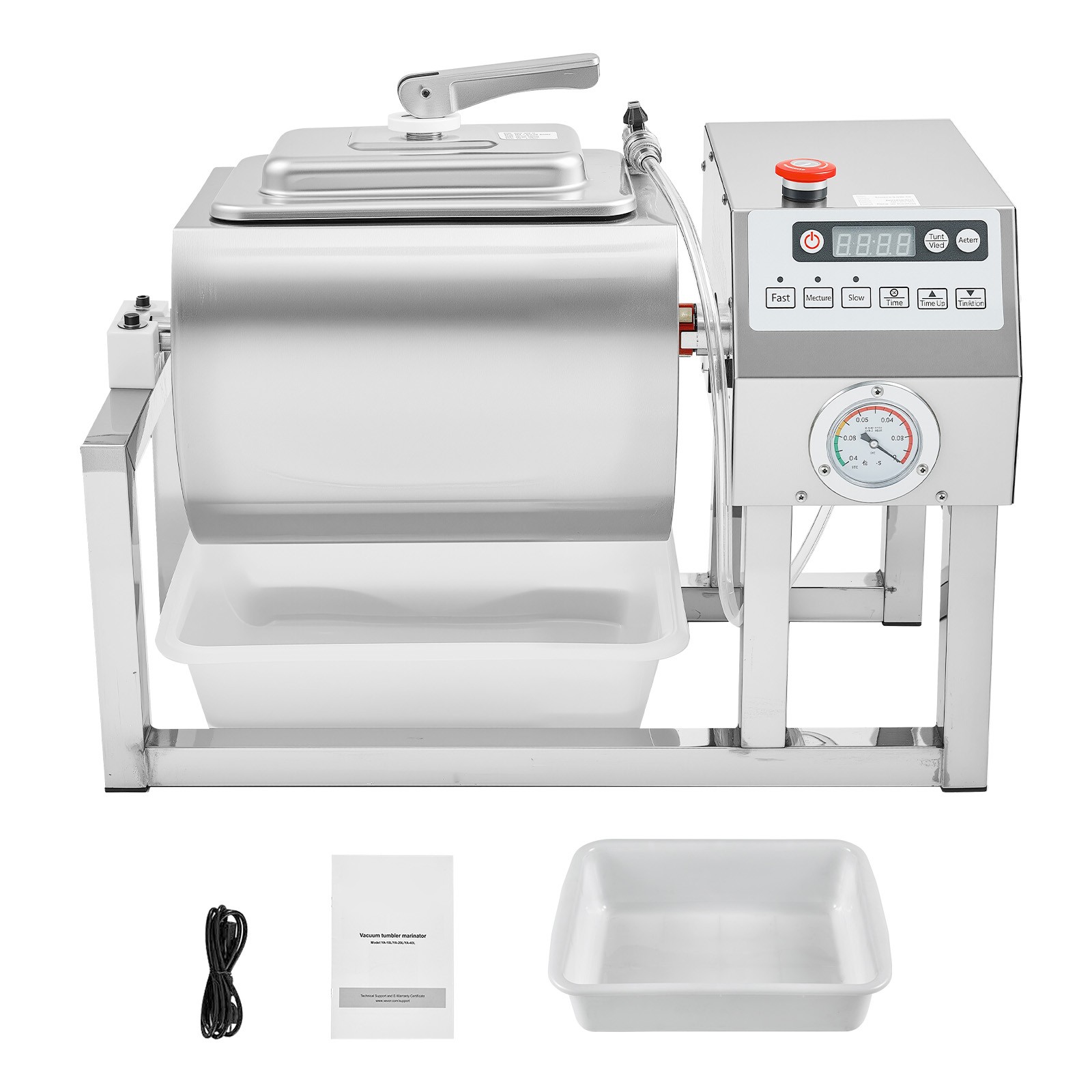 Vacuum Meat Tumbler Marinator Machine 20L Chicken Steak Fish Marinating Machine