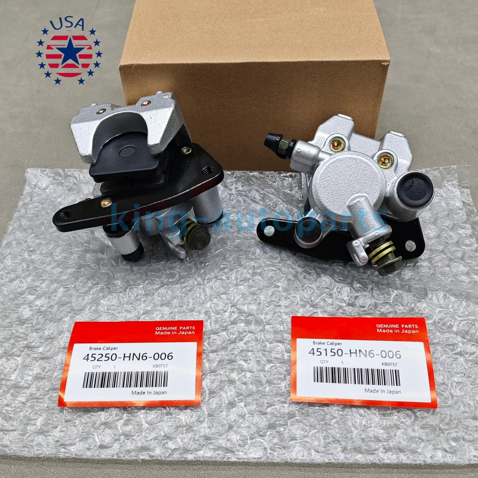 OEM Front Brake Calipers & Pads Fits For Honda Sportrax 400 TRX400EX 1999-2014