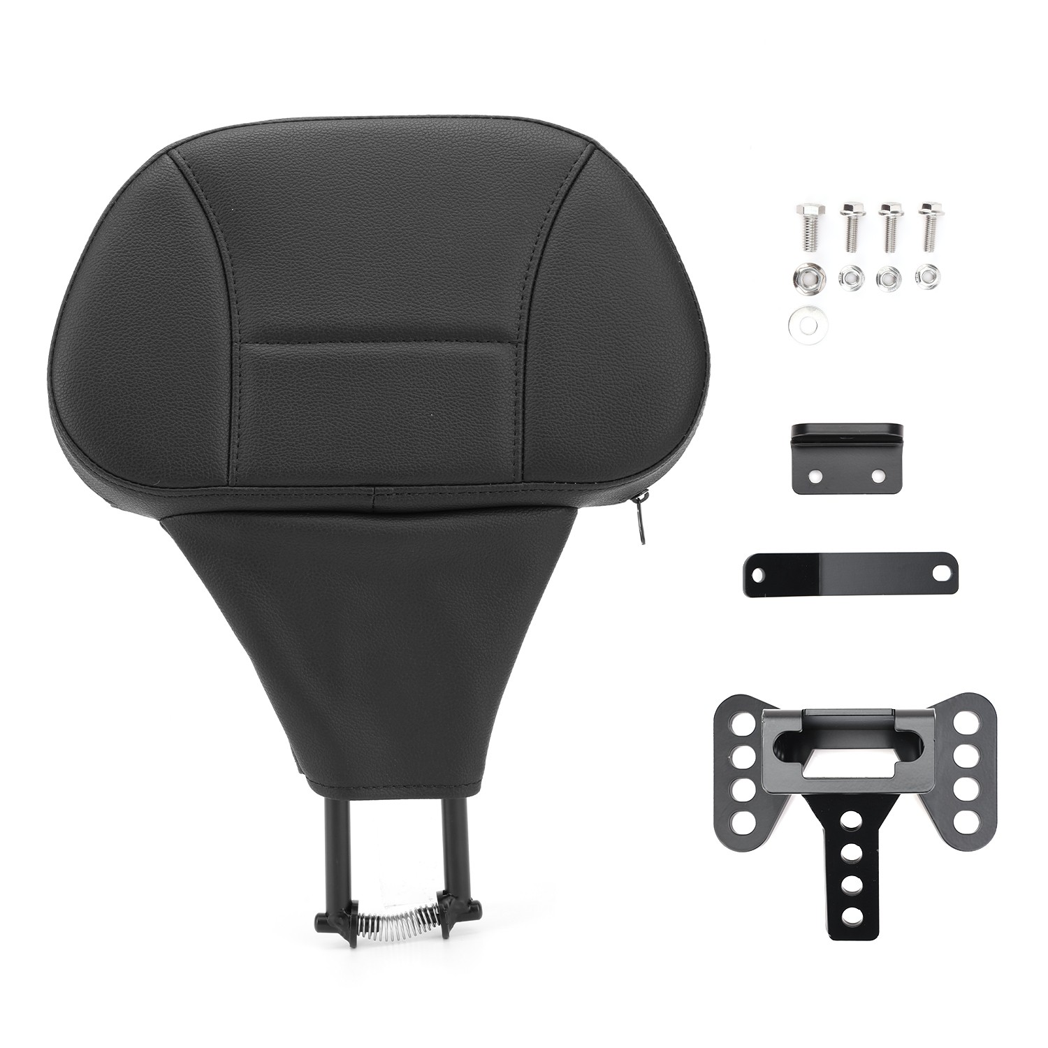Plug-In Driver Rider Backrest Pad For Harley Touring Road Street Glide 2009-2026