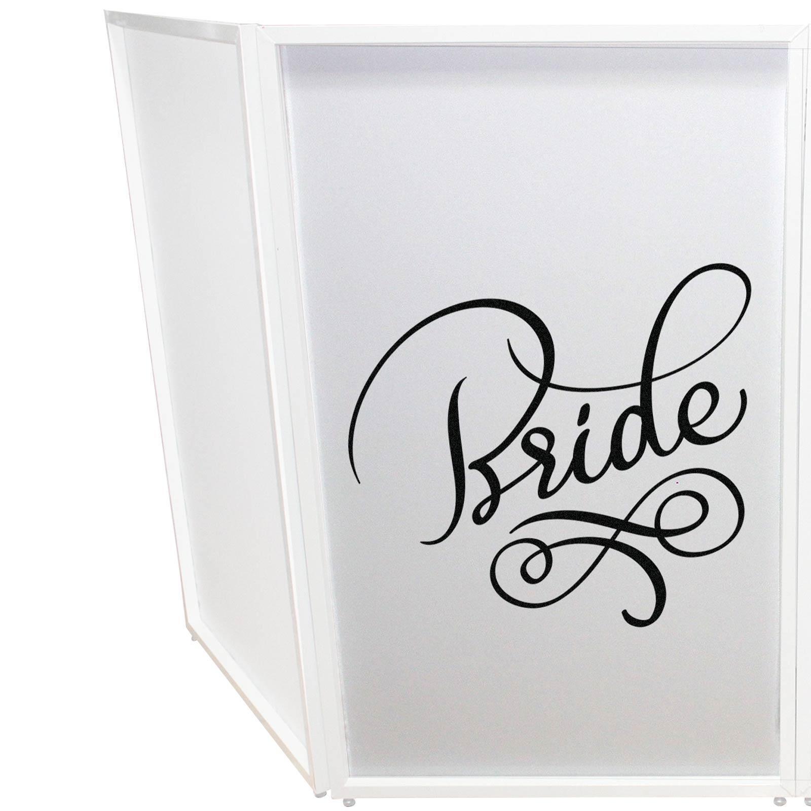 ProX XF-SBRGR20X2 Bride & Groom Wedding Party Black on White Facade Scrims Pair