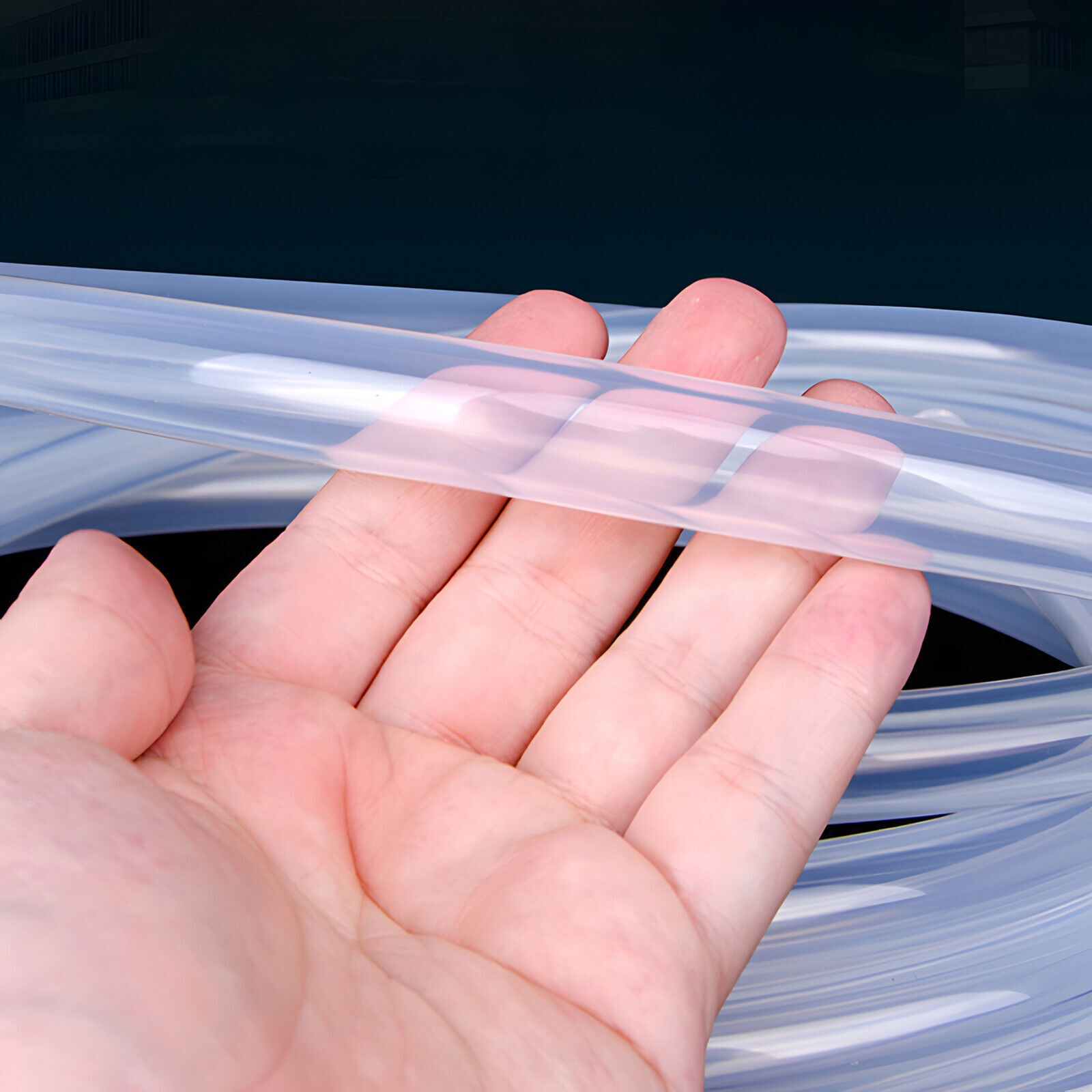 Clear Translucent Food Grade Silicone Vacuum Tube Beer Hose Pipe Soft Rubber