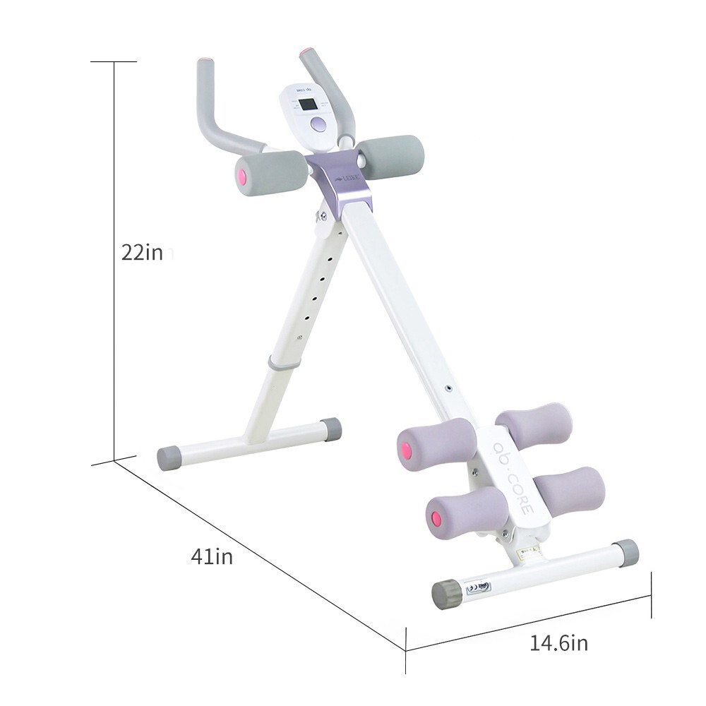 Ab Abdominal Exercisers Abs Machine Cruncher Trainer Gym Home Equipment Purple