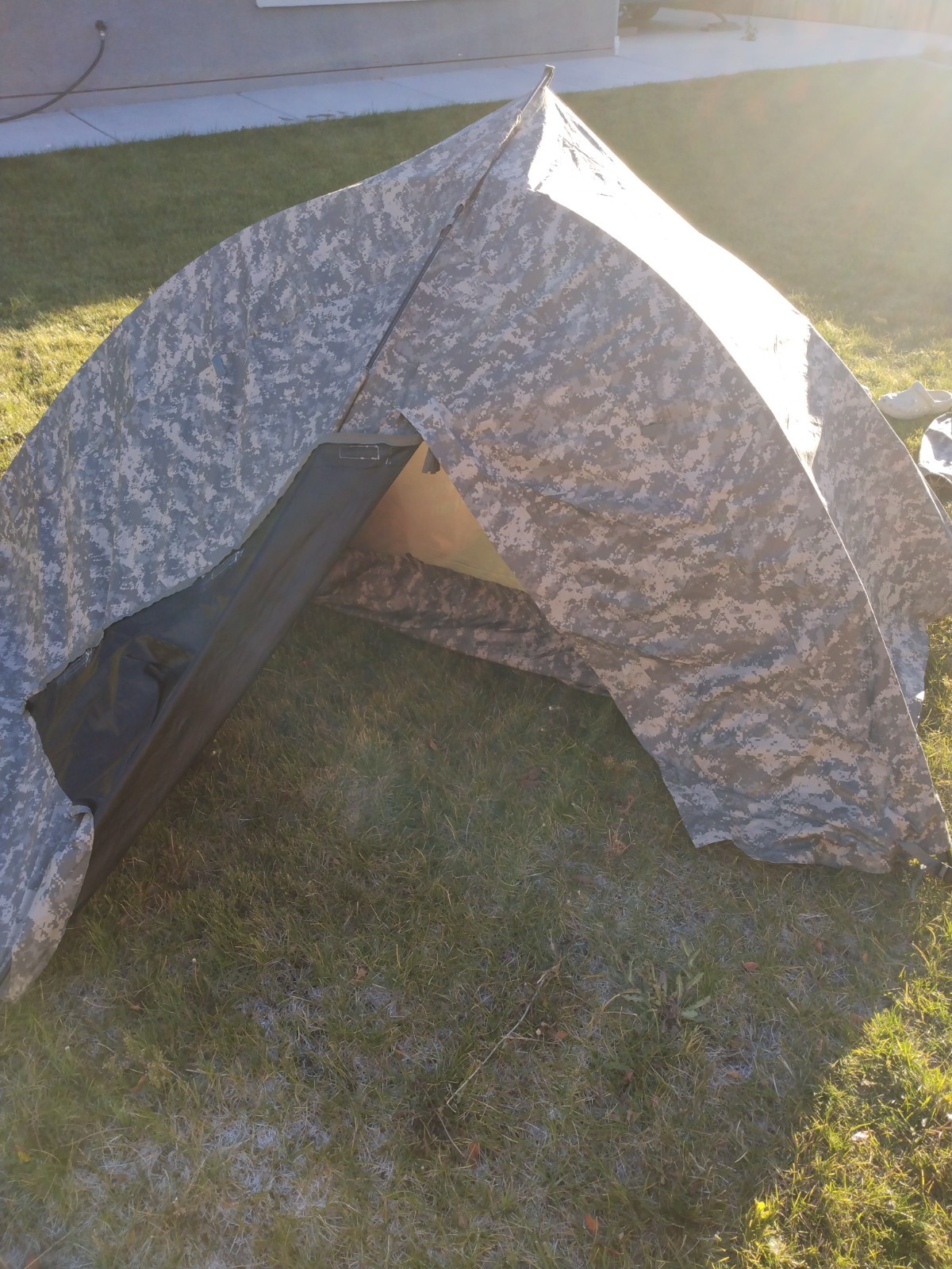 USGI Improved Combat Shelter ICS ORC ACU 1-Person Tent Used