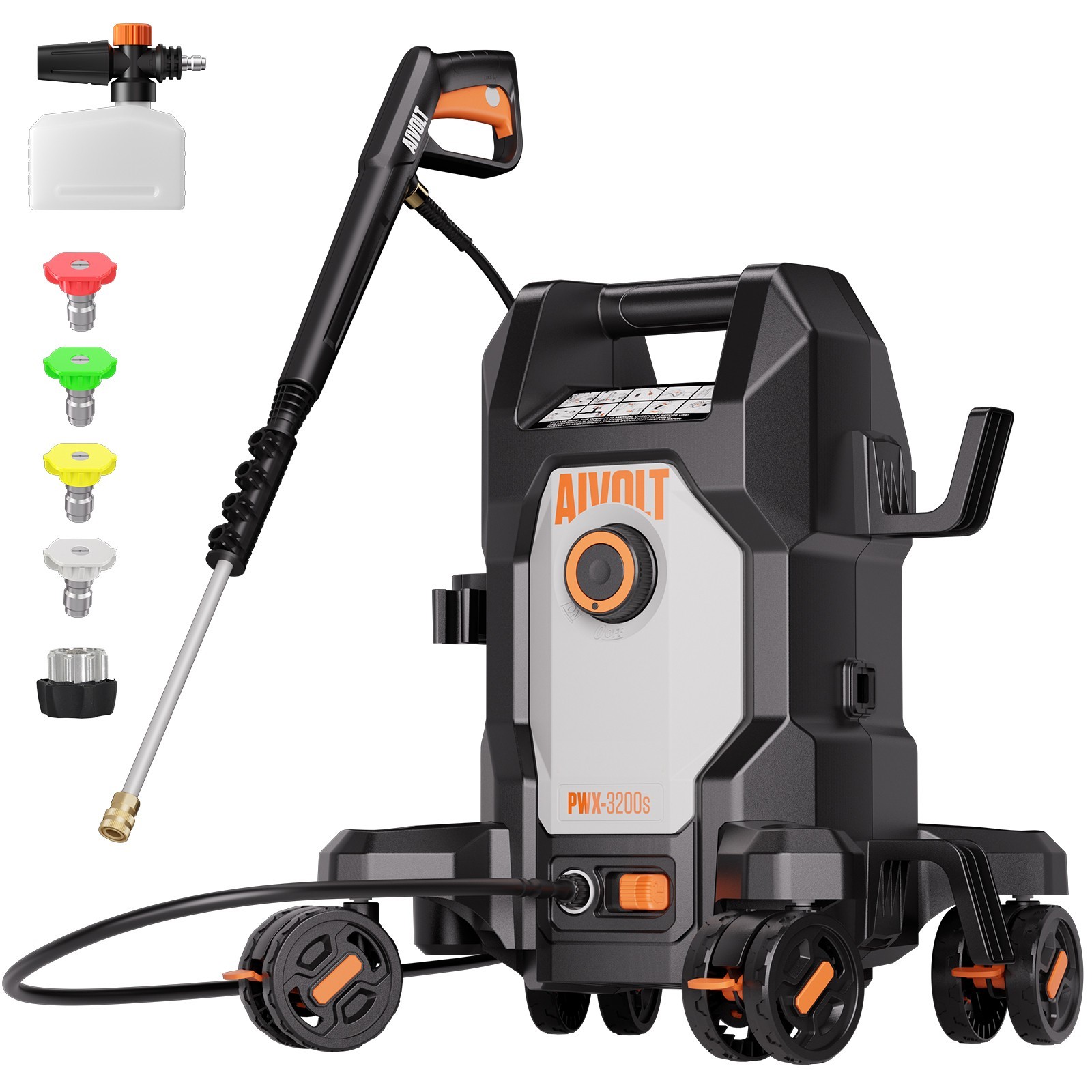 AIVOLT Electric Pressure Washer - 4800PSI Power Washer with Anti-Tipping Design