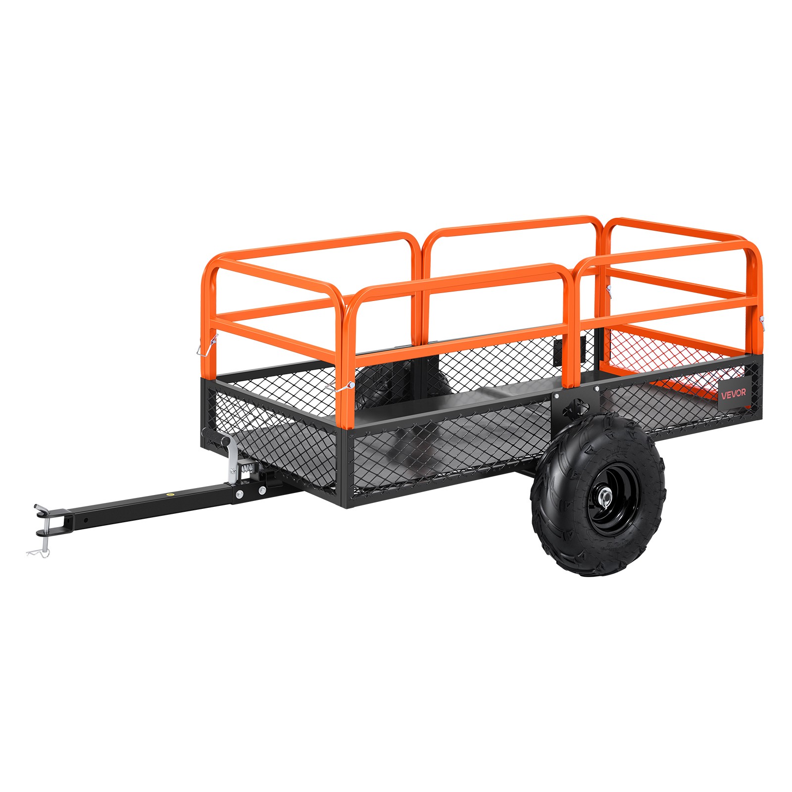 VEVOR Dump Trailer 1600 lbs 22 Cu. Ft Tow Behind Steel Garden Yard Trailer Cart
