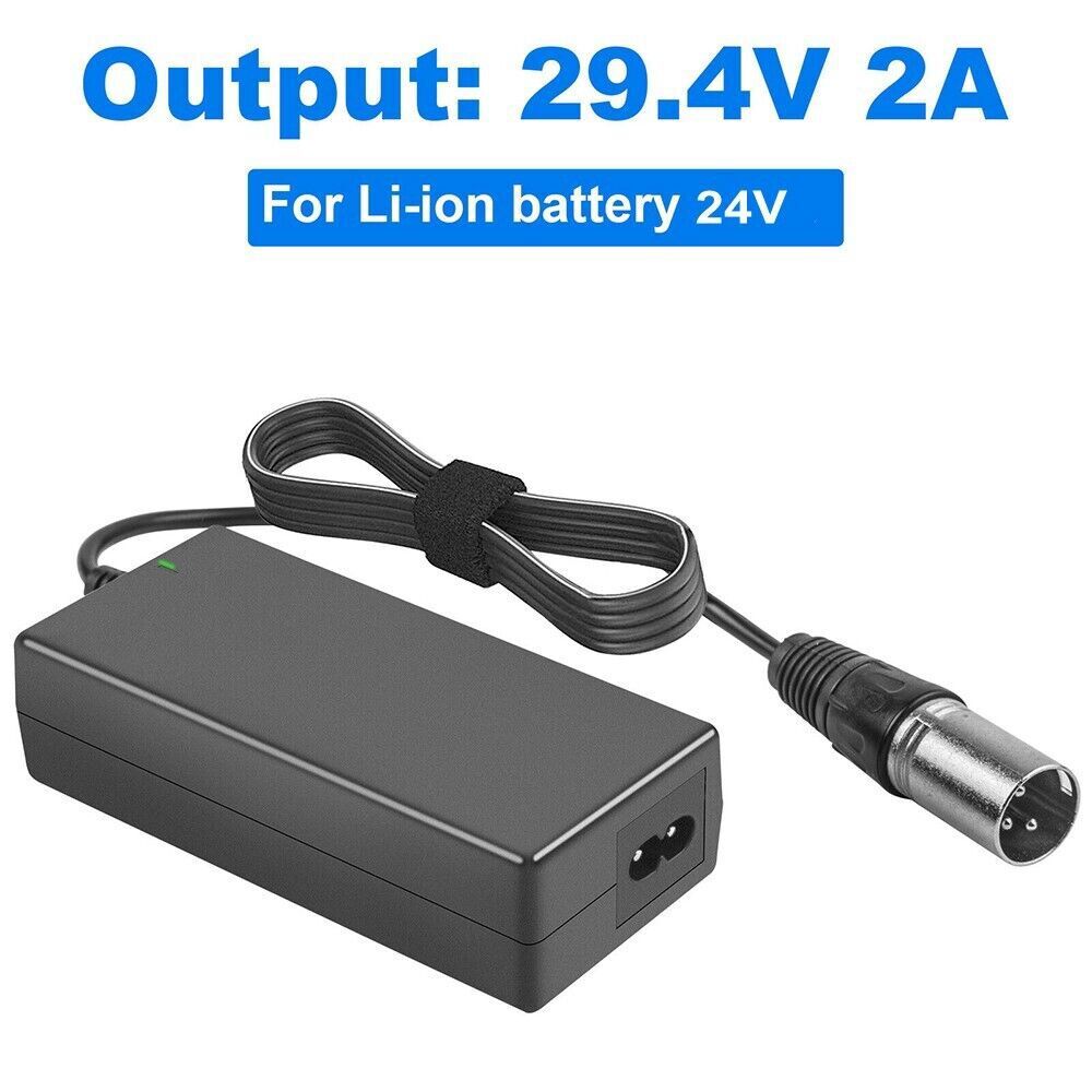 24V 2A New Electric Scooter Battery Charger for Go-Go Elite Traveller Plus HD US