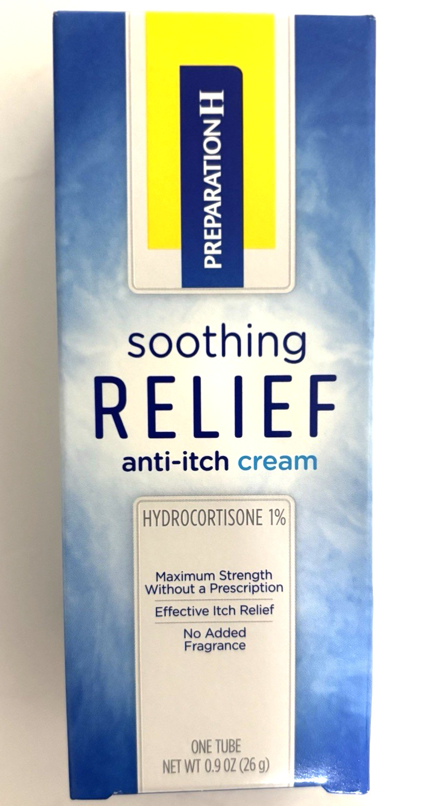 Preparation H Soothing Relief 1% Anti-Itch Cream, 0.9 oz Exp 12/2026
