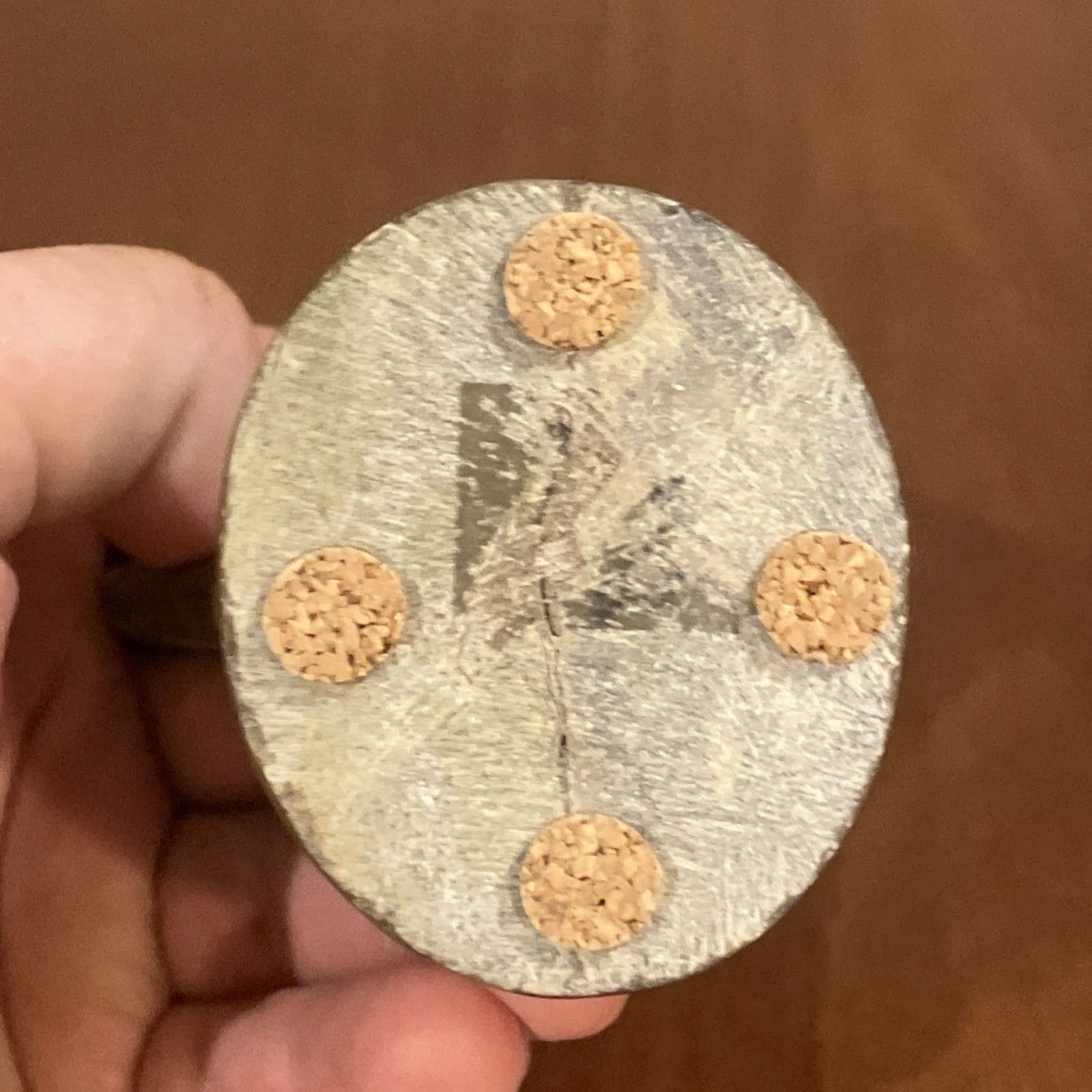 Polished Ammonite Fossil Cross Section Display Specimen w/ Stand