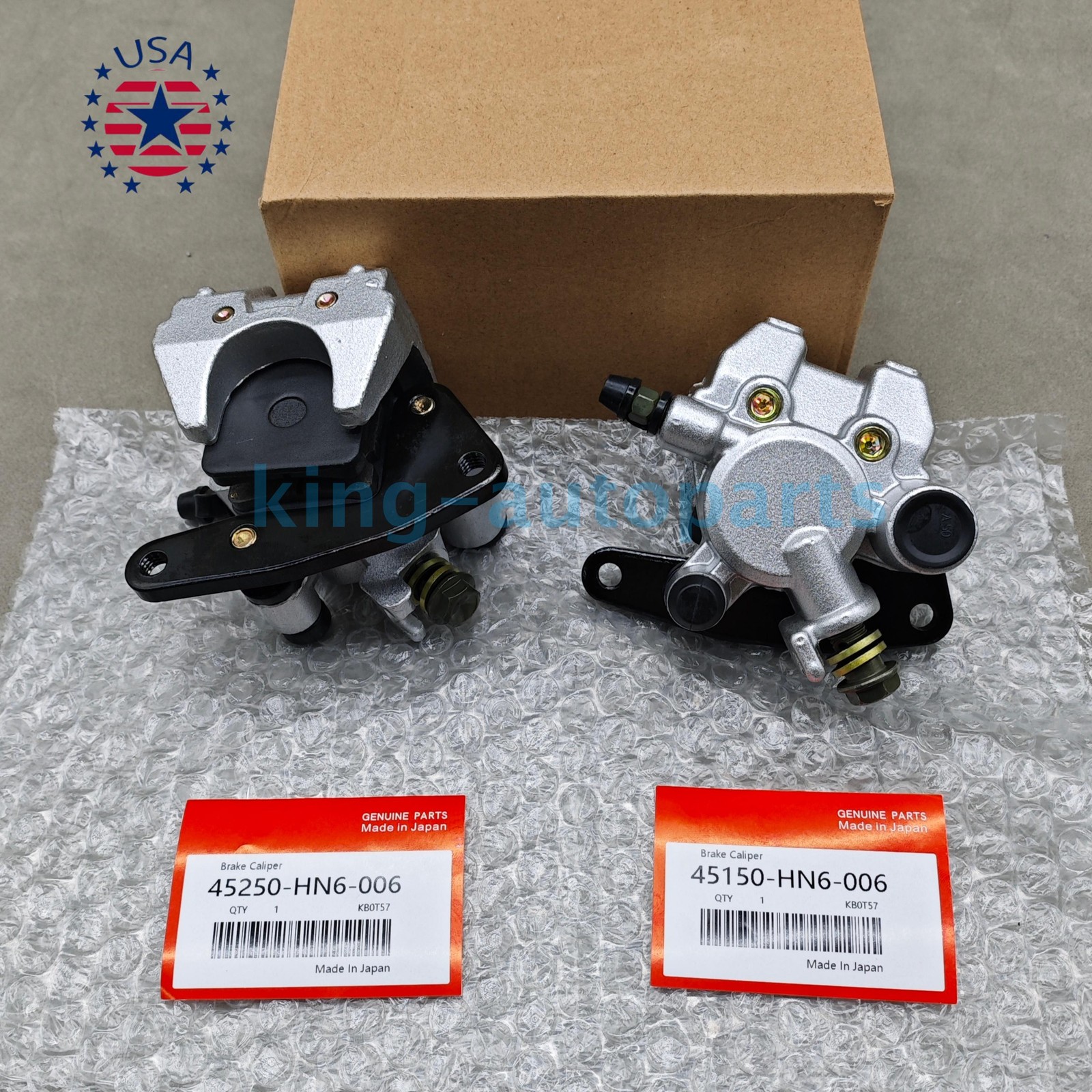 OEM Front Brake Calipers & Pads Fits For Honda Sportrax 400 TRX400EX  1999-2014