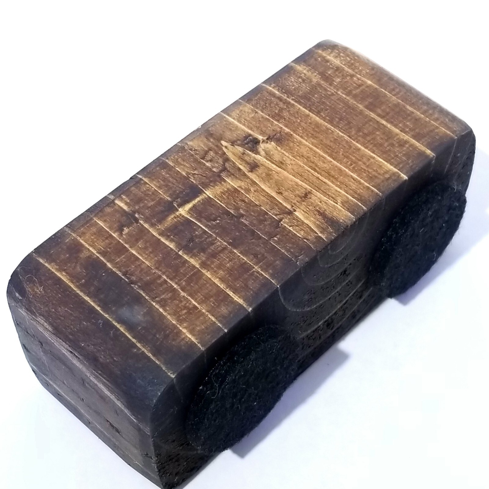 Rustic Wood Magnetic Single Pocket Knife Display Stand Handmade In Usa