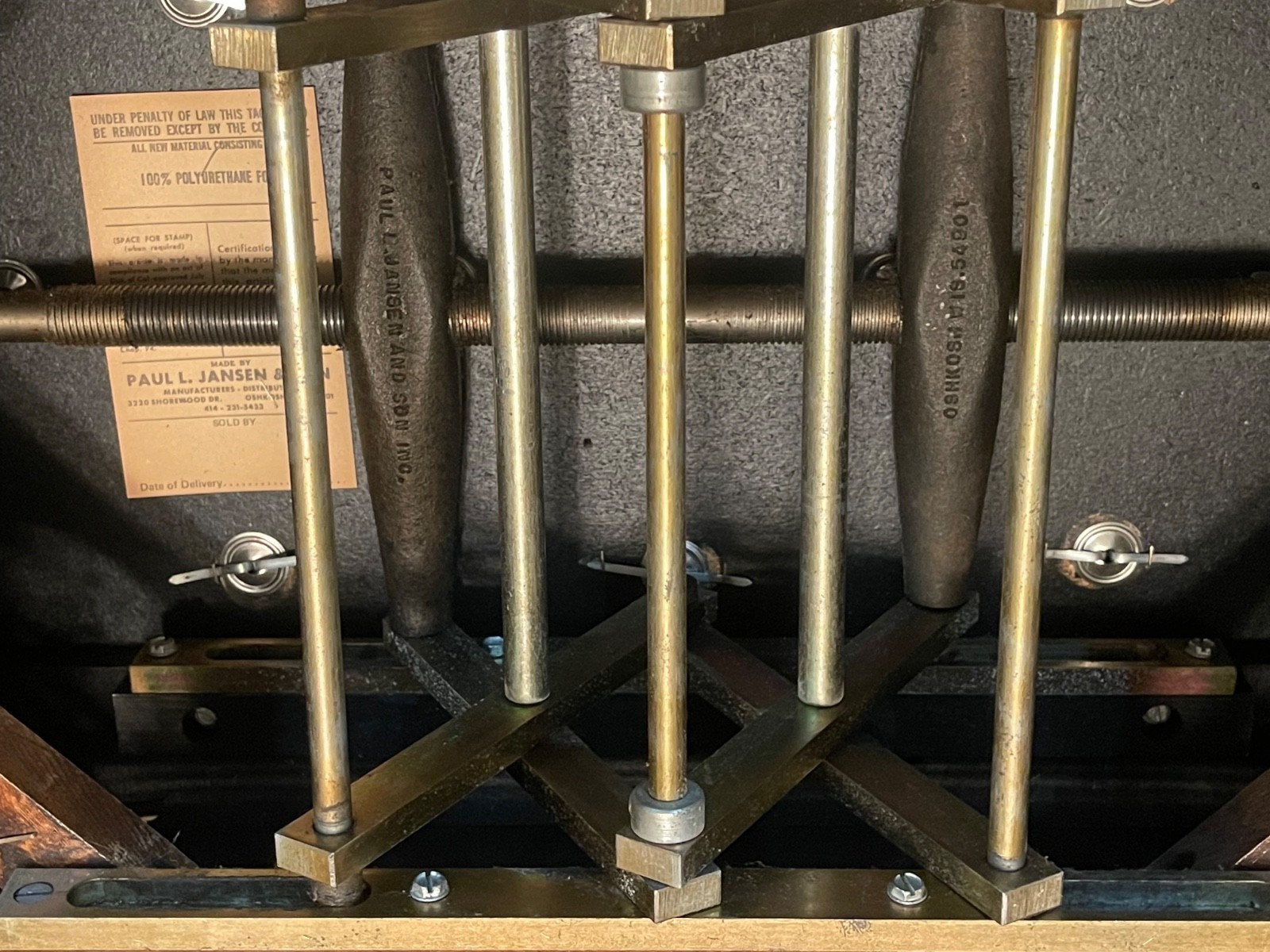 Vintage Paul L. Jansen Flagship Adjustable Artist Piano Bench – Excellent Cond