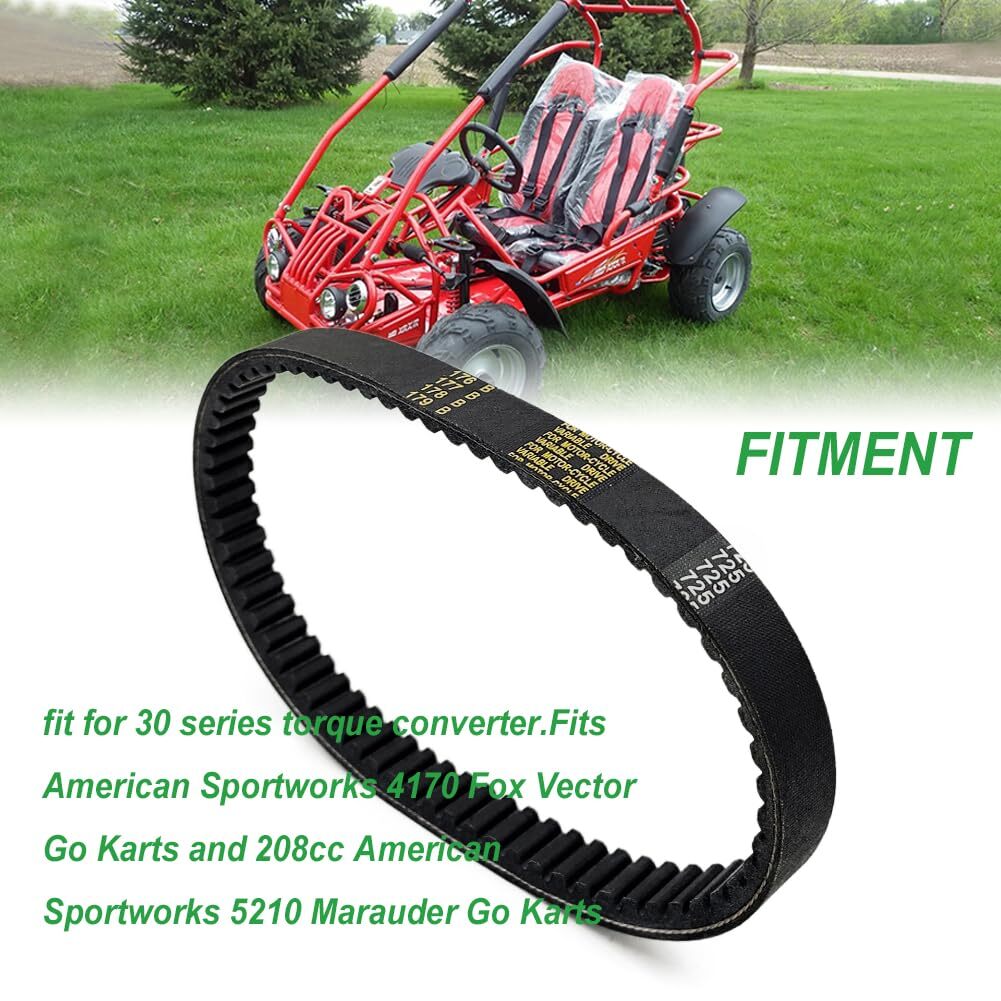 Drive Belt for TrailMaster Mid XRS & Mid XRX Go-Kart Premium 725 & ASW 14704