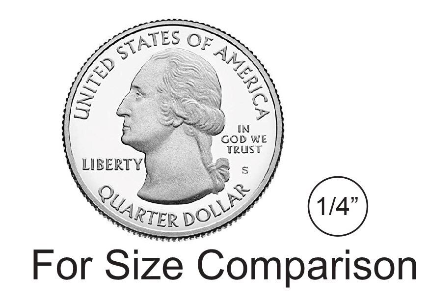 1/4" Silver Dots Round Vinyl Color Coded Inventory Label 1/4 Inch Dot Stickers