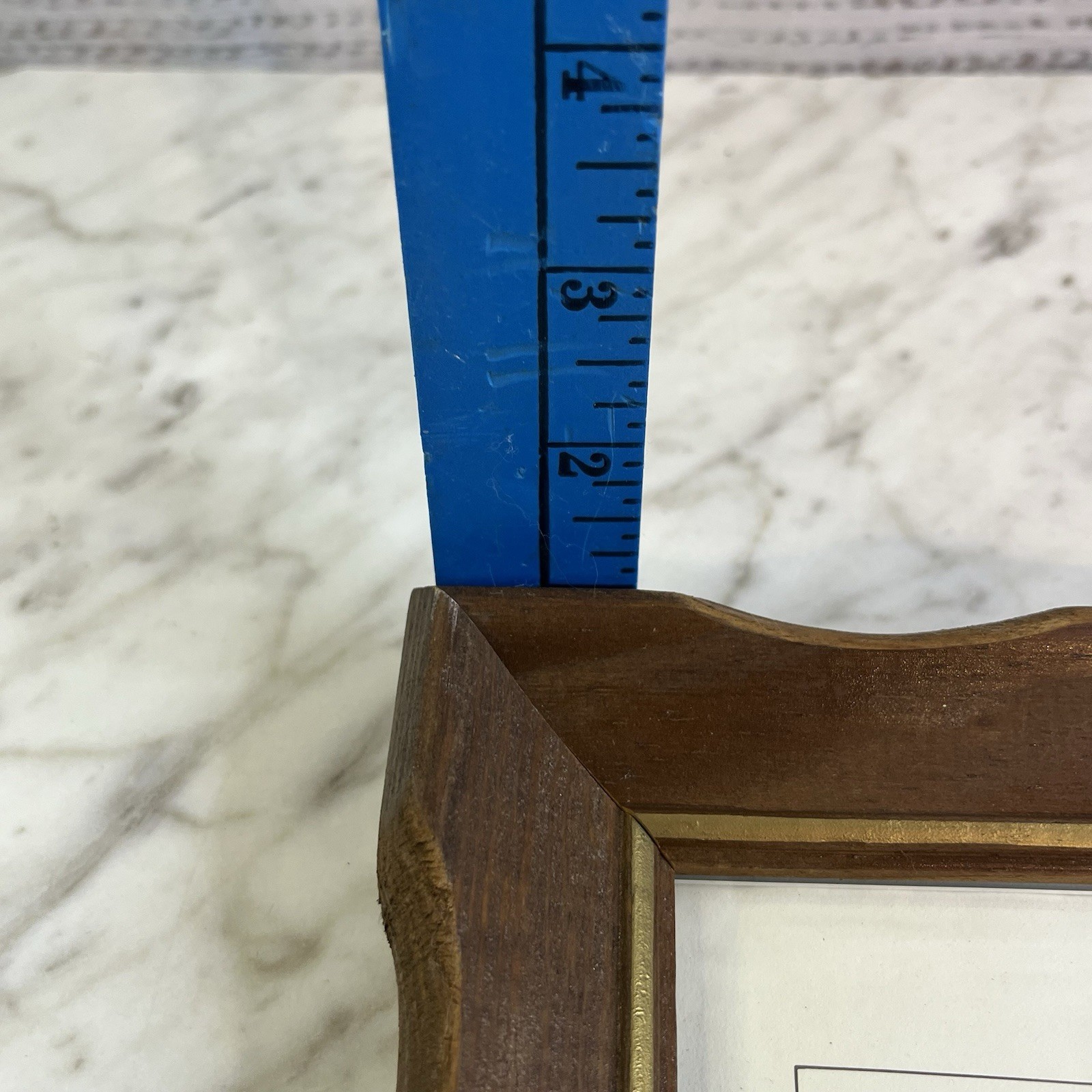 Woodlore Solid Wood Picture Frame Brown 5x7 Acme Frame Products Vintage MCM