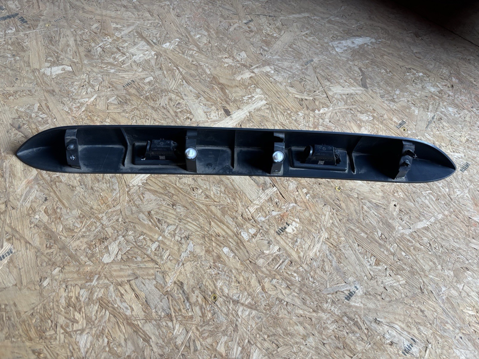 2019-2026 Mercedes Sprinter Rear Door Plate Number Trim Bracket w/ Light Holder