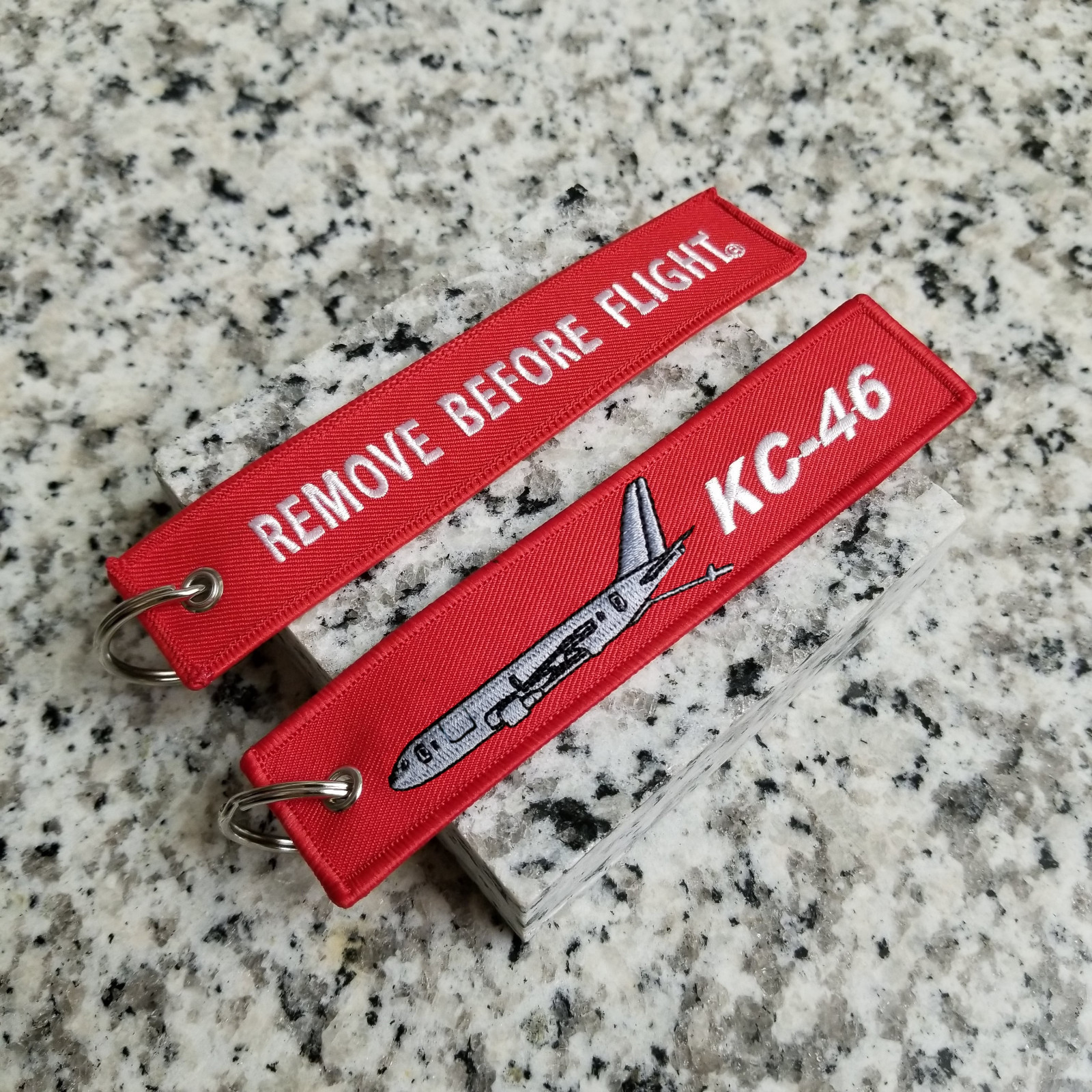 KC-46 Pegasus Tanker Remove Before Flight ® Keychain, Tag, Streamer!