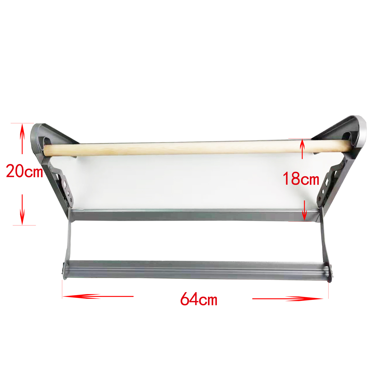 HFS(R) 24'' Wall Mounted or Table Top Kraft Paper Roll Holder Office, Kitchen