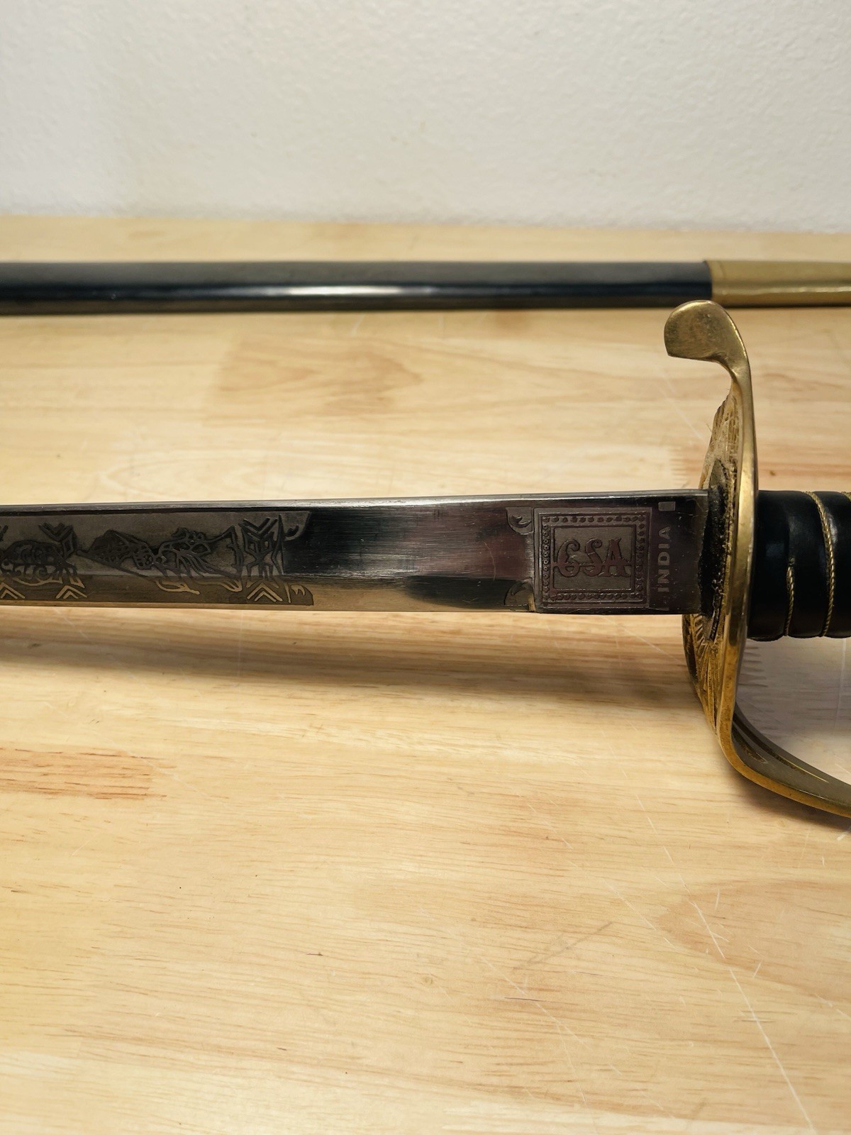 High Quality Replica Reenactment Confederate Saber sword 39 Inches Long