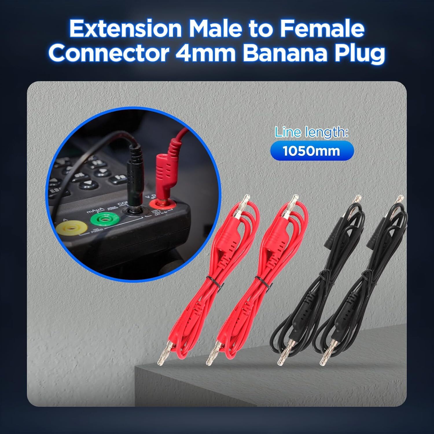 68PCS Automotive Multimeter Test Leads Kit Clips Electrical Test Diagnostic Tool