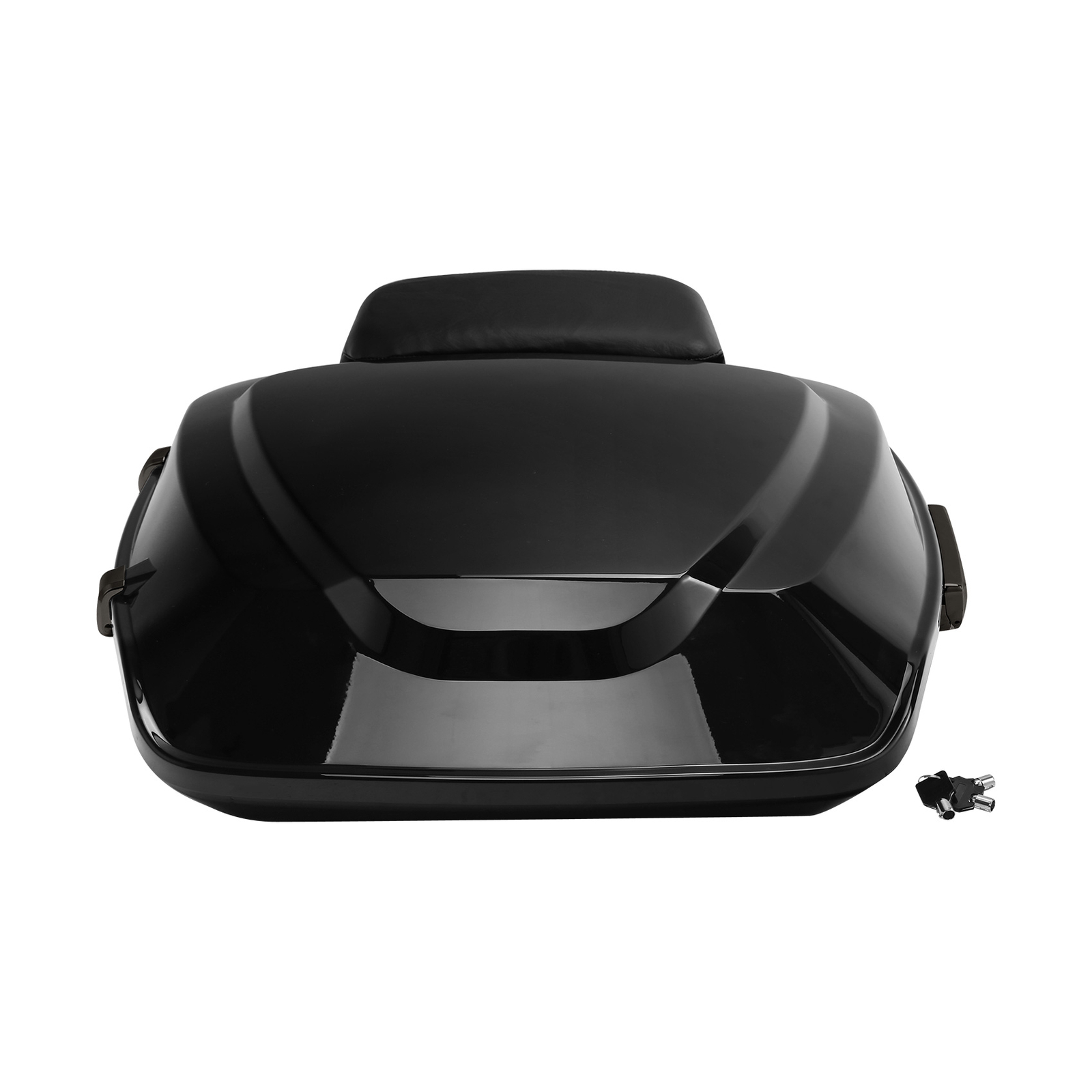 Black Razor Pack Trunk w/ Backrest Fit For Harley Tour Pak Touring 2014-2023