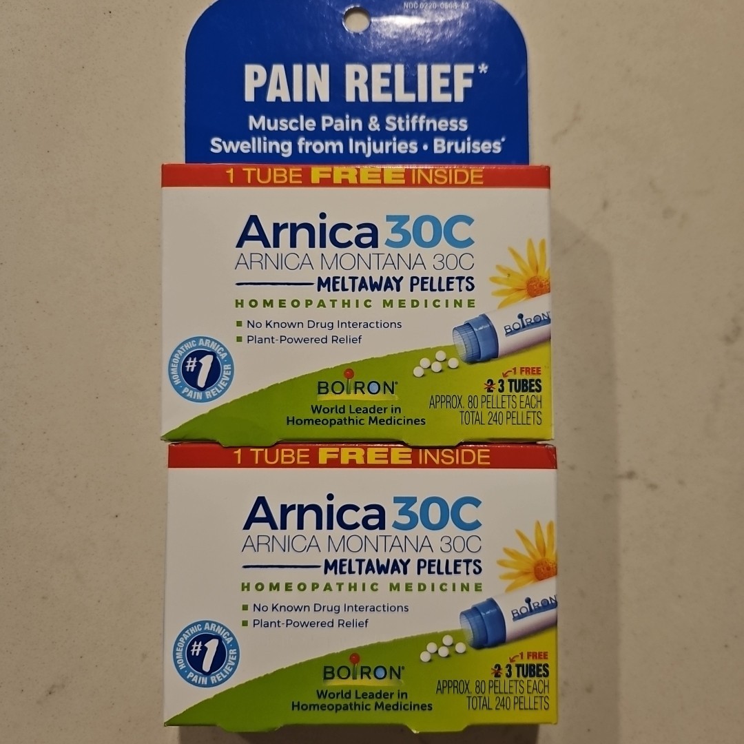 Boiron Arnica 30c Pain Relief Pellets 80 Pellets X2 Exp 2027+